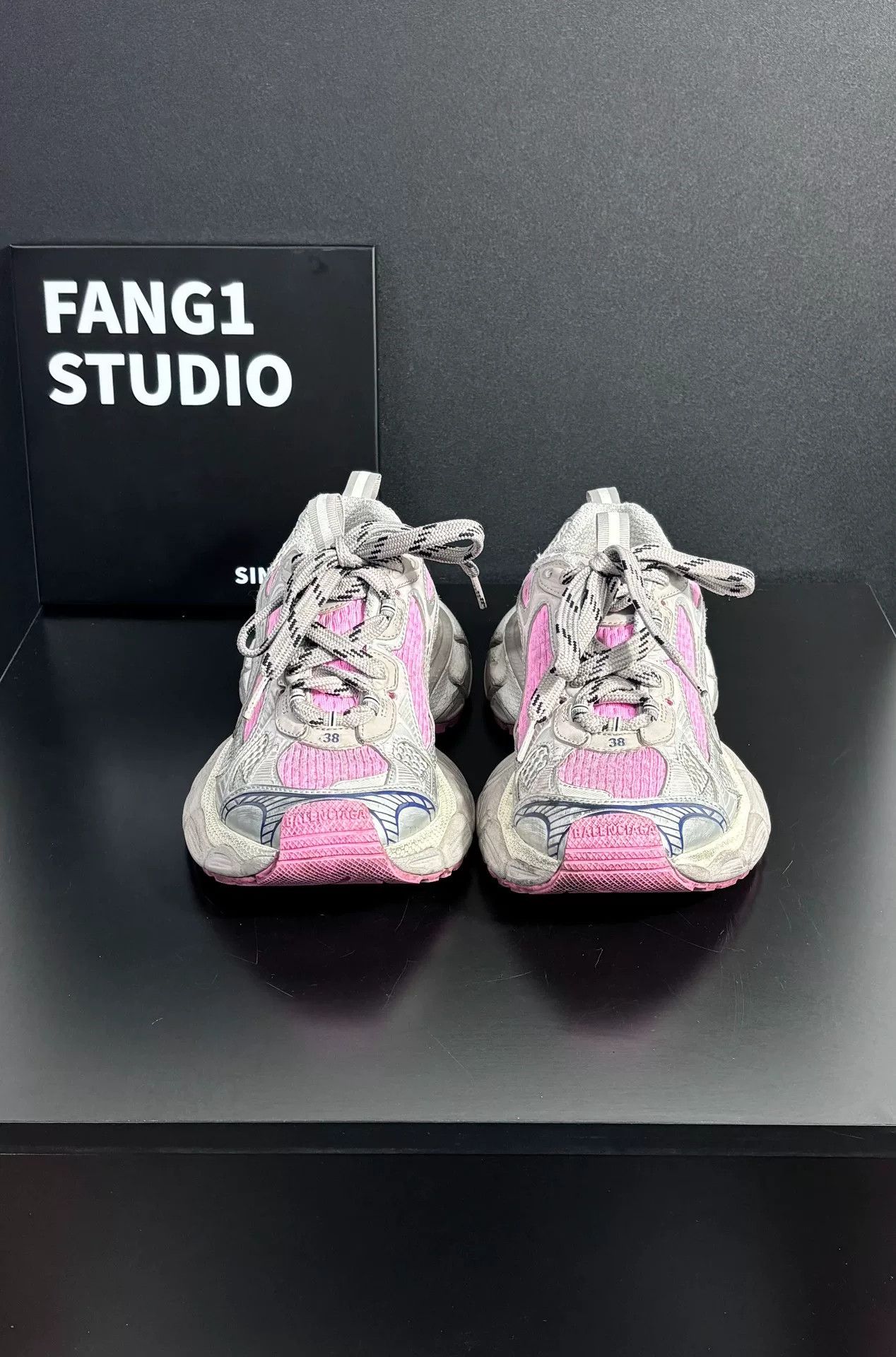 Balenciaga Balenciaga Distressed Silver Lowtop Sneakers us_7-5 Women Size US 7.5 / IT 37.5 - 2 Thumbnail