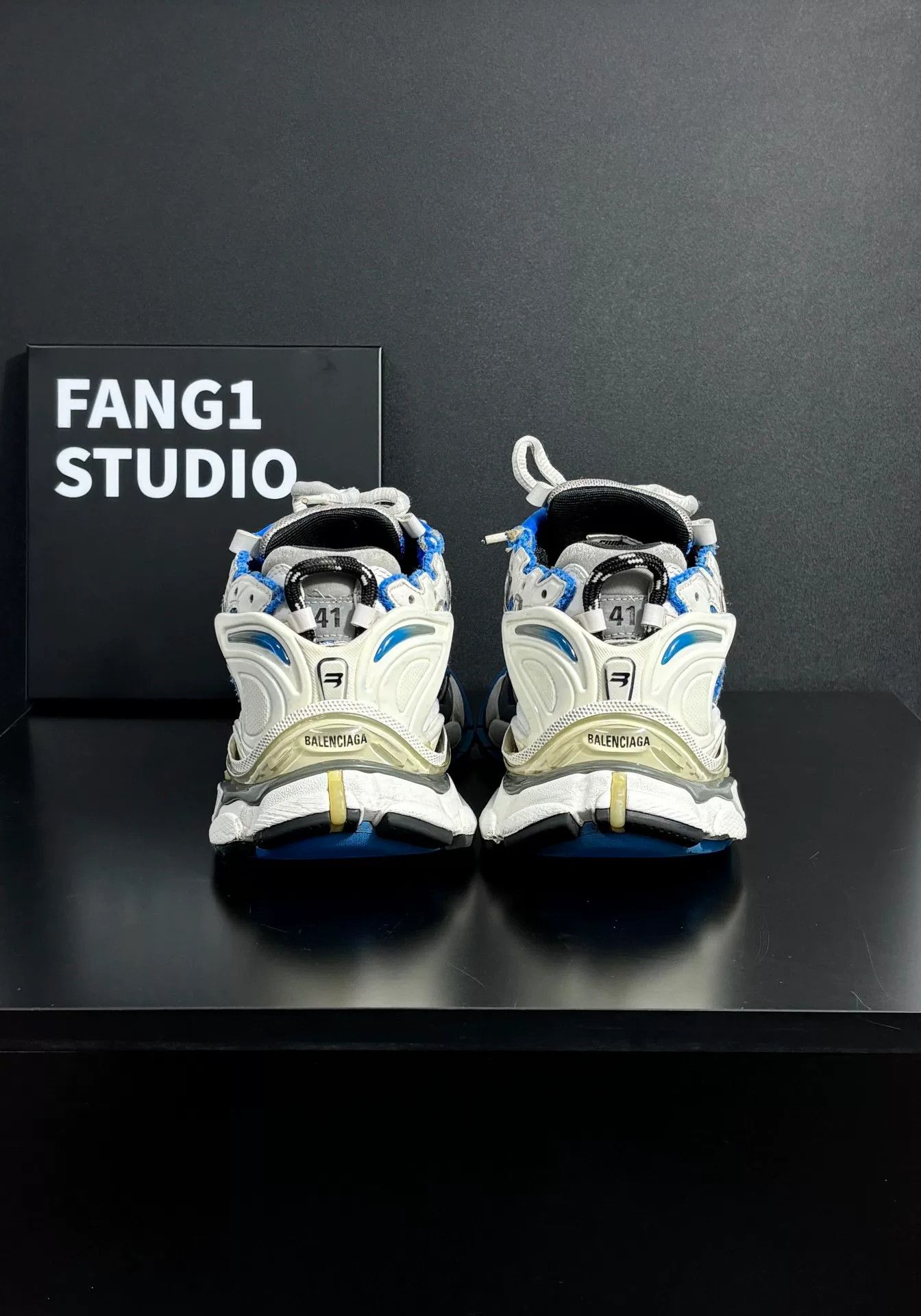 Balenciaga Balenciaga Running Blue Lowtop Sneakers 8.5 Men Size US 8.5 / EU 41-42 - 7 Thumbnail