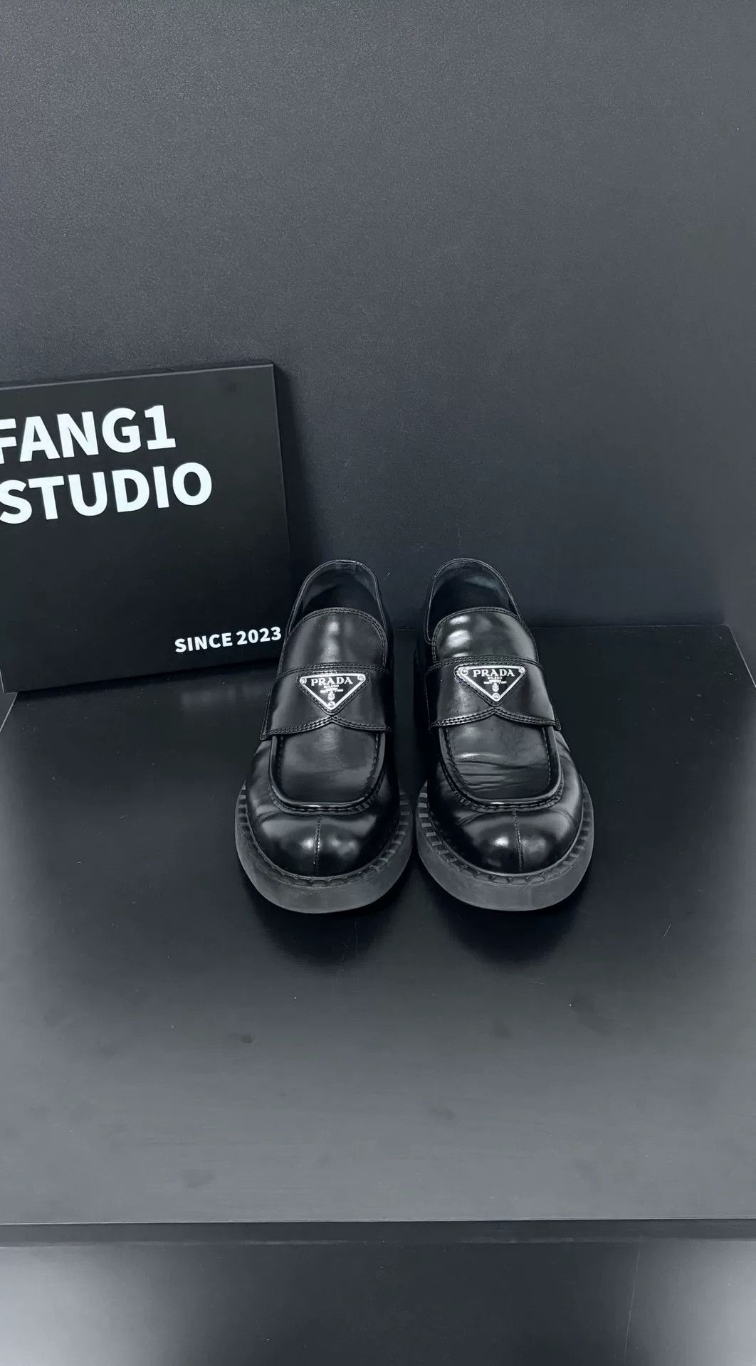 Prada Prada Metallic Black Lowtop Sneakers us_6-5 Women Size US 6.5 / IT 36.5 - 2 Thumbnail