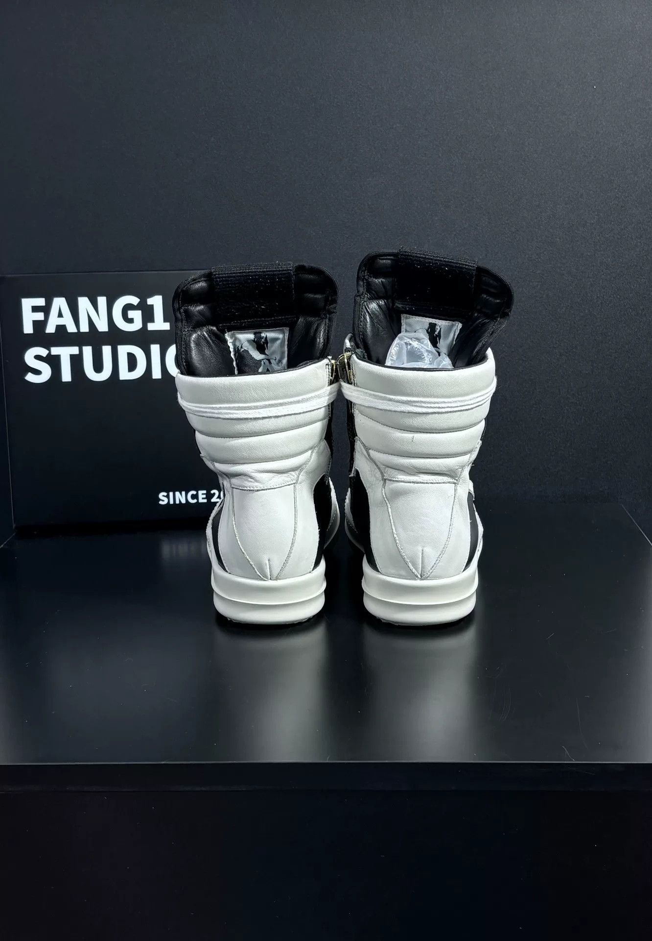 Rick Owens Rick Owens Leather Black Hitop Sneakers 5 Men Size US 5 / EU 37 - 7 Thumbnail