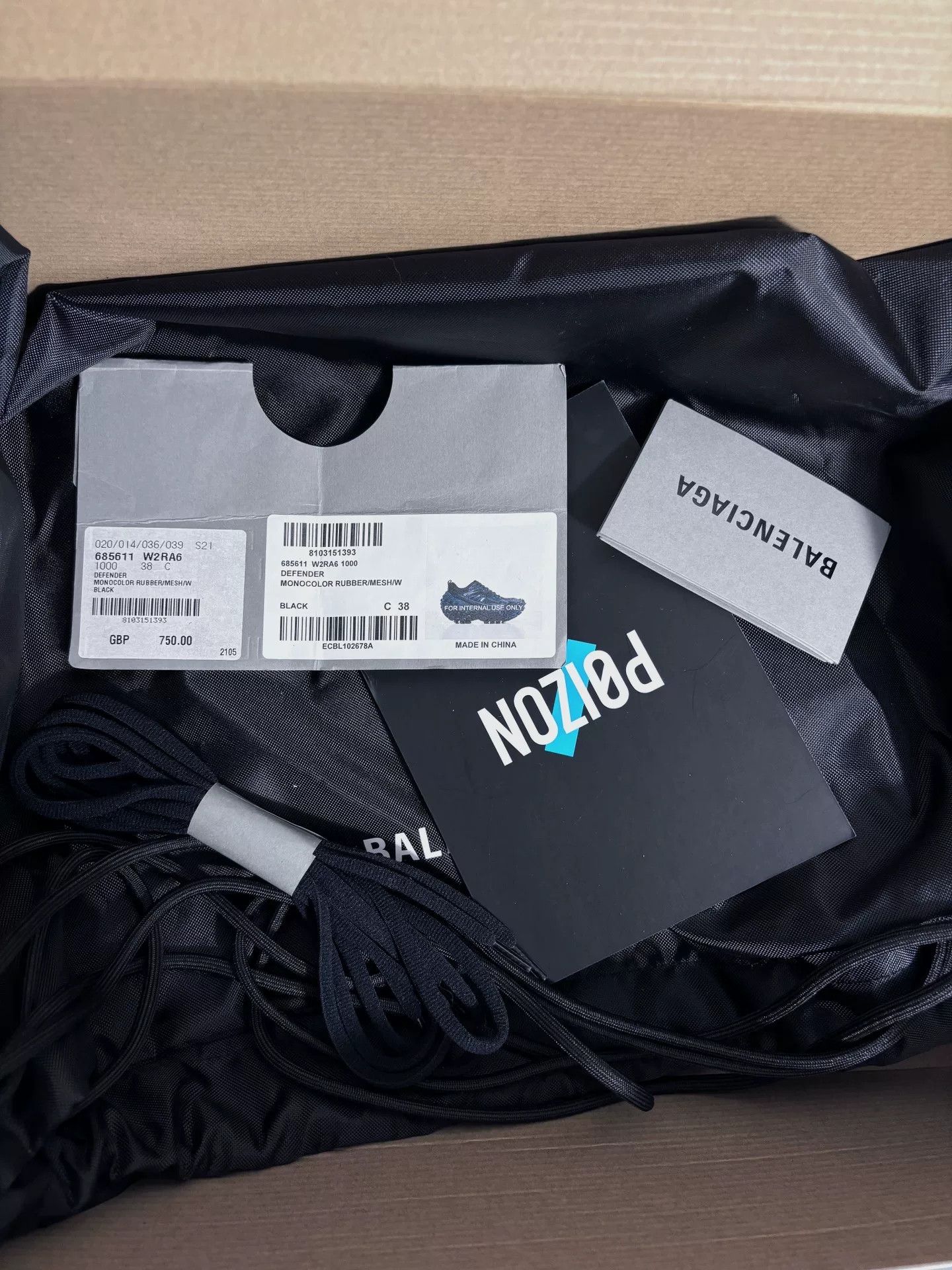 Balenciaga Balenciaga Black Lowtop Sneakers us_7-5 Women Size US 7.5 / IT 37.5 - 9 Thumbnail