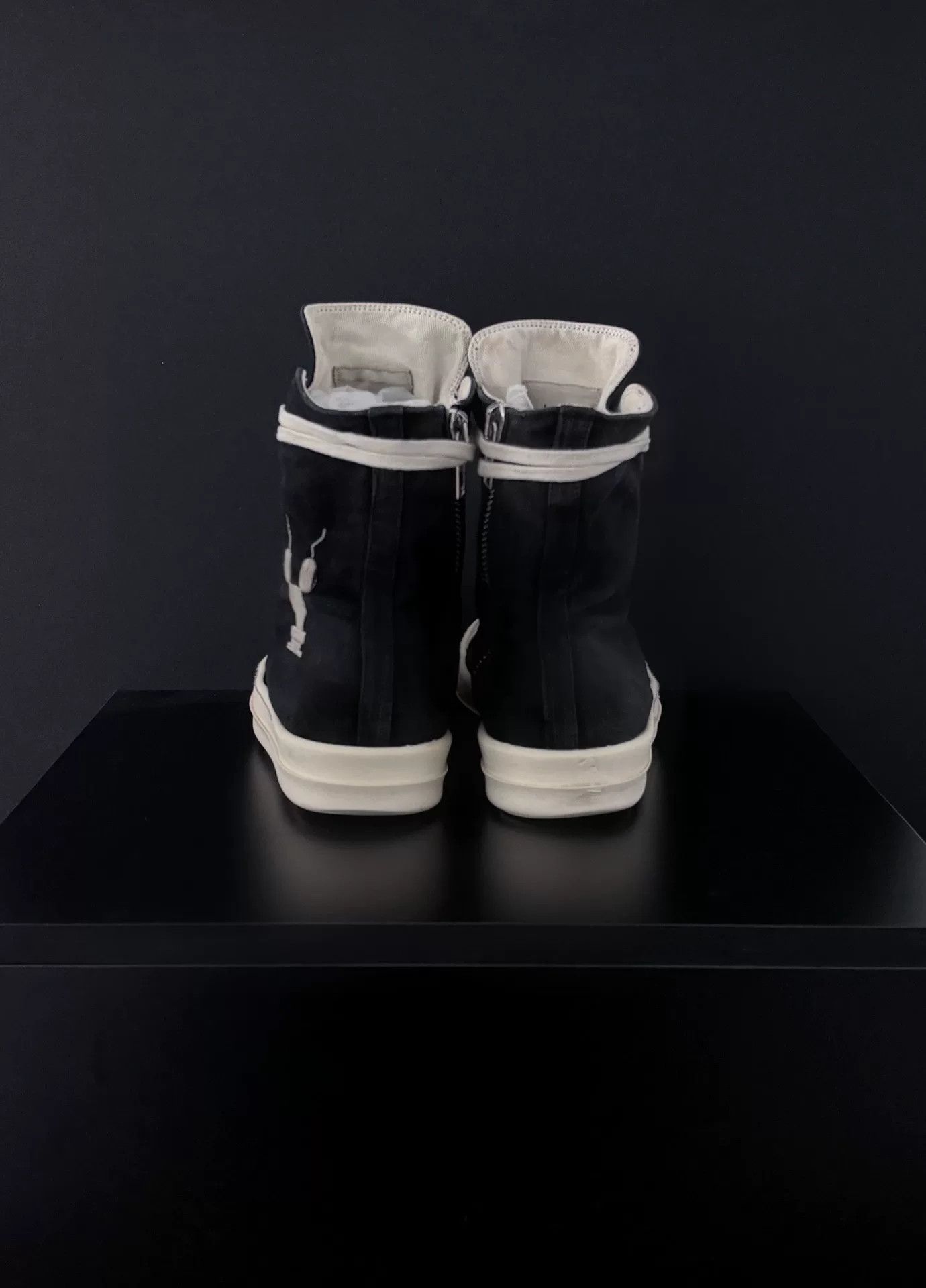 Rick Owens Rick Owens Canvas Embroidered Hitop Sneakers 7.5 Men Size US 7.5 / EU 40-41 - 7 Thumbnail
