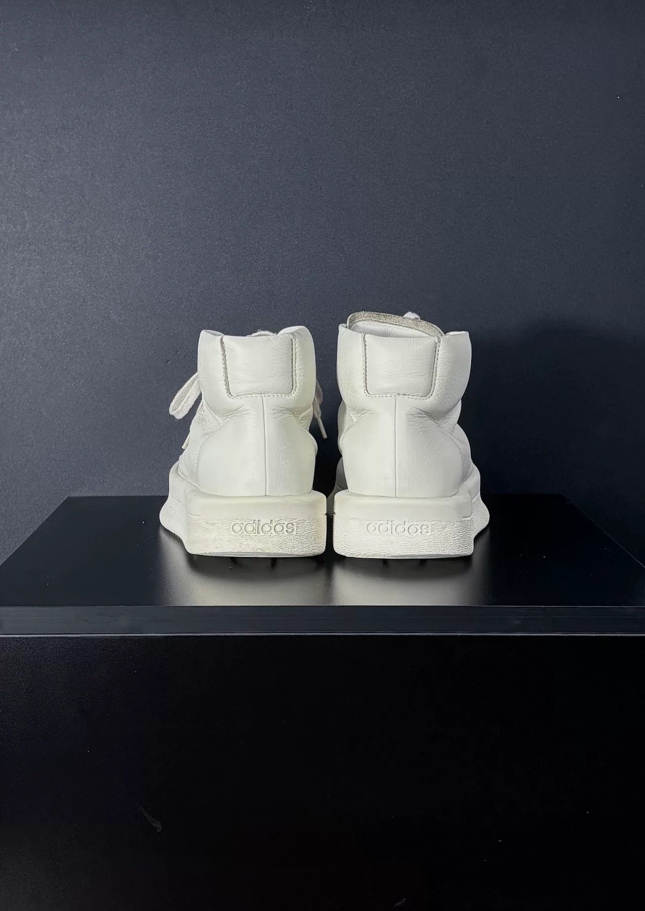 Rick Owens Rick Owens Collab White Hitop Sneakers 9 Men Size US 9 / EU 42 - 7 Thumbnail