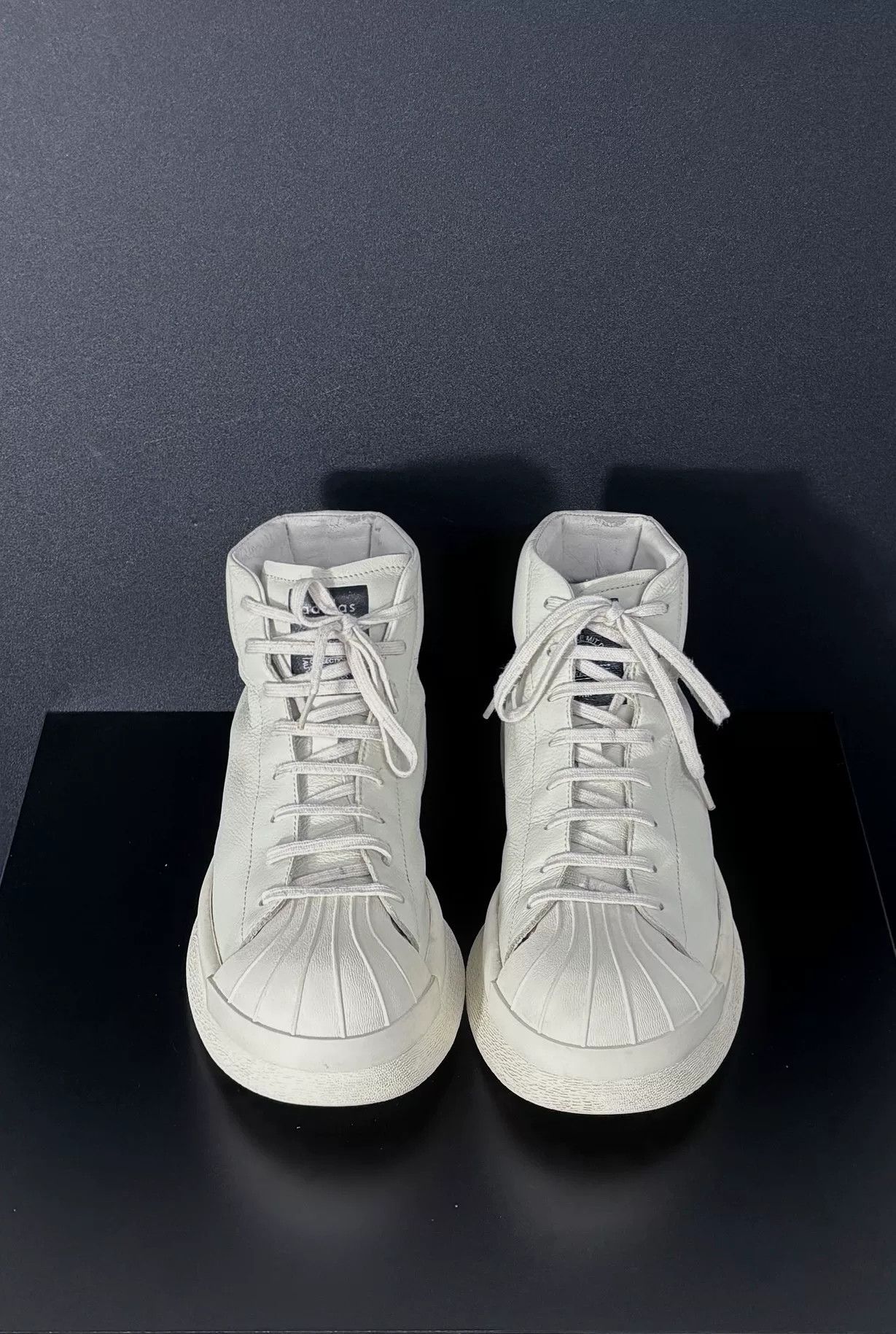 Rick Owens Rick Owens Collab White Hitop Sneakers 9 Men Size US 9 / EU 42 - 2 Thumbnail