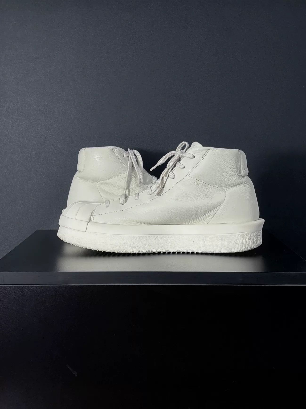 Rick Owens Rick Owens Collab White Hitop Sneakers 9 Men Size US 9 / EU 42 - 6 Thumbnail