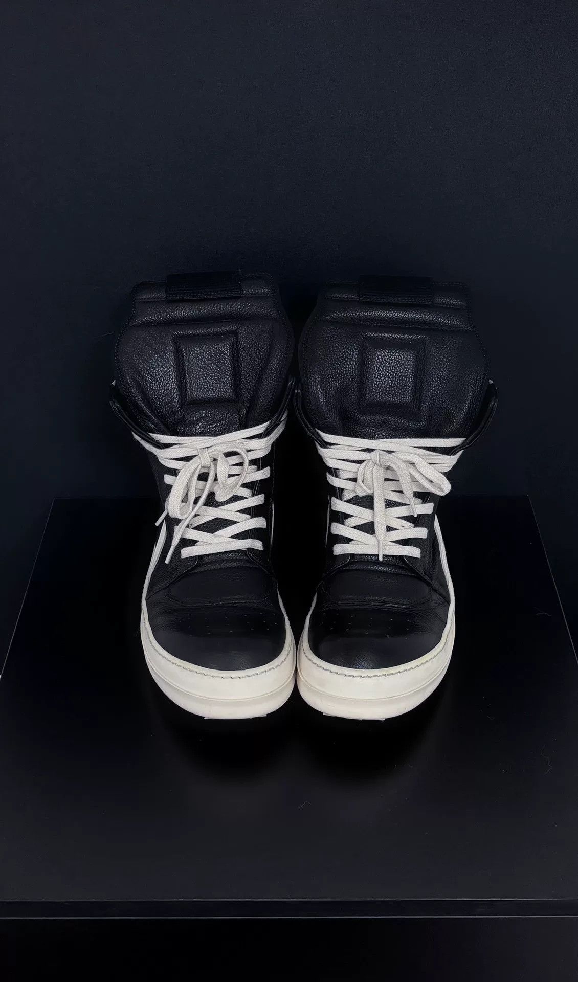 Rick Owens Rick Owens Leather Hitop Sneakers 6.5 Men Size US 6.5 / EU 39-40 - 2 Thumbnail