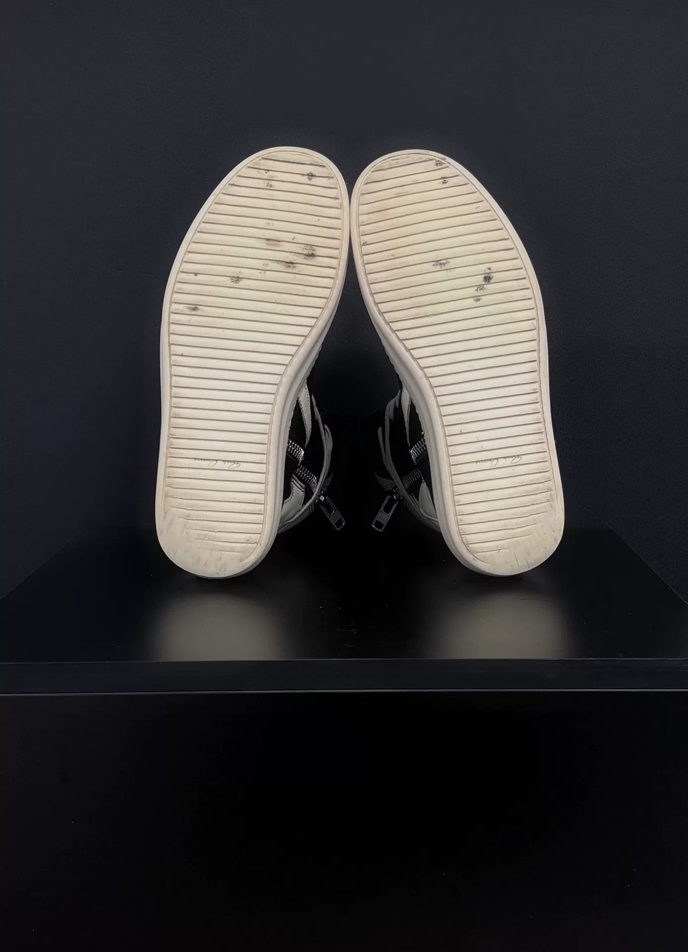 Rick Owens Rick Owens Leather Hitop Sneakers 6.5 Men Size US 6.5 / EU 39-40 - 7 Thumbnail