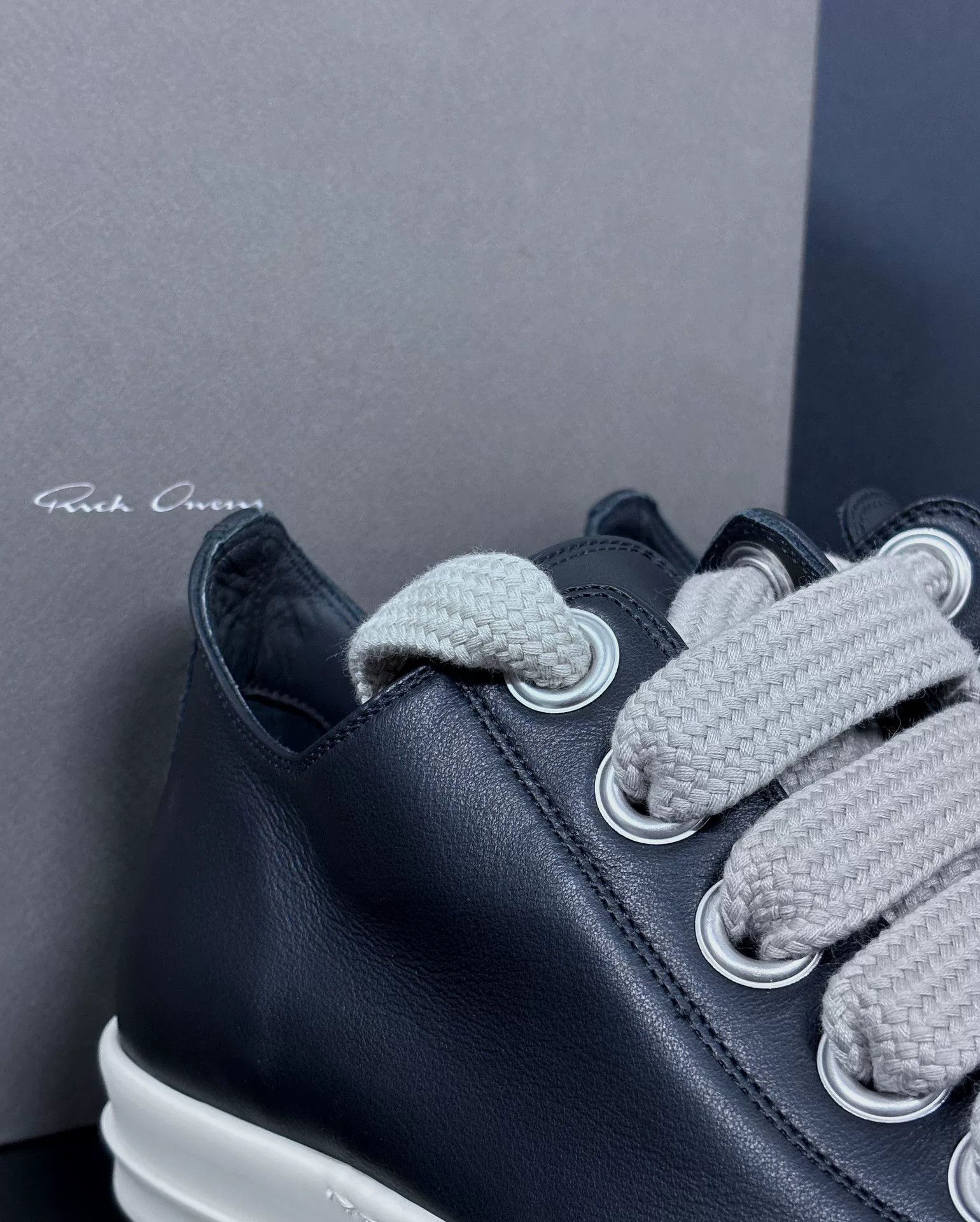 Rick Owens Rick Owens Leather Black Lowtop Sneakers 10 Men Size US 10 / EU 43 - 4 Thumbnail