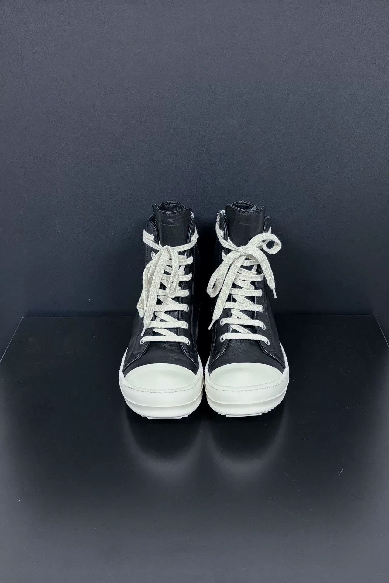 Rick Owens Rick Owens Leather Hitop Sneakers 5 Men Size US 5 / EU 37 - 2 Thumbnail