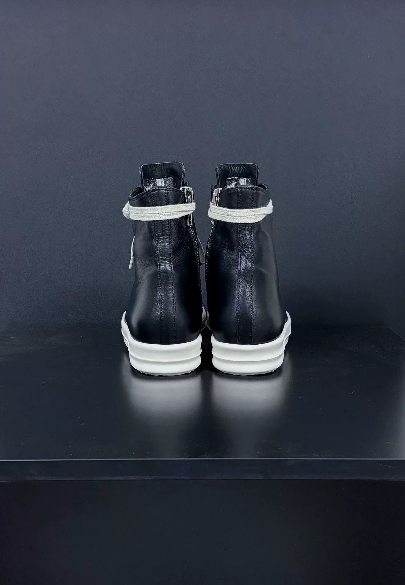 Rick Owens Rick Owens Leather Hitop Sneakers 5 Men Size US 5 / EU 37 - 7 Thumbnail