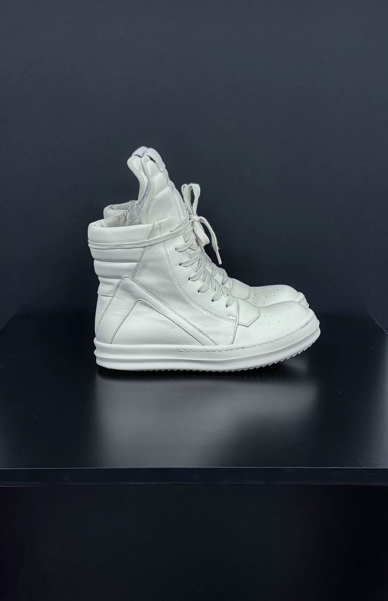 Rick Owens Rick Owens White Hitop Sneakers us_6-5 Women Size US 6.5 / IT 36.5 - 3 Thumbnail