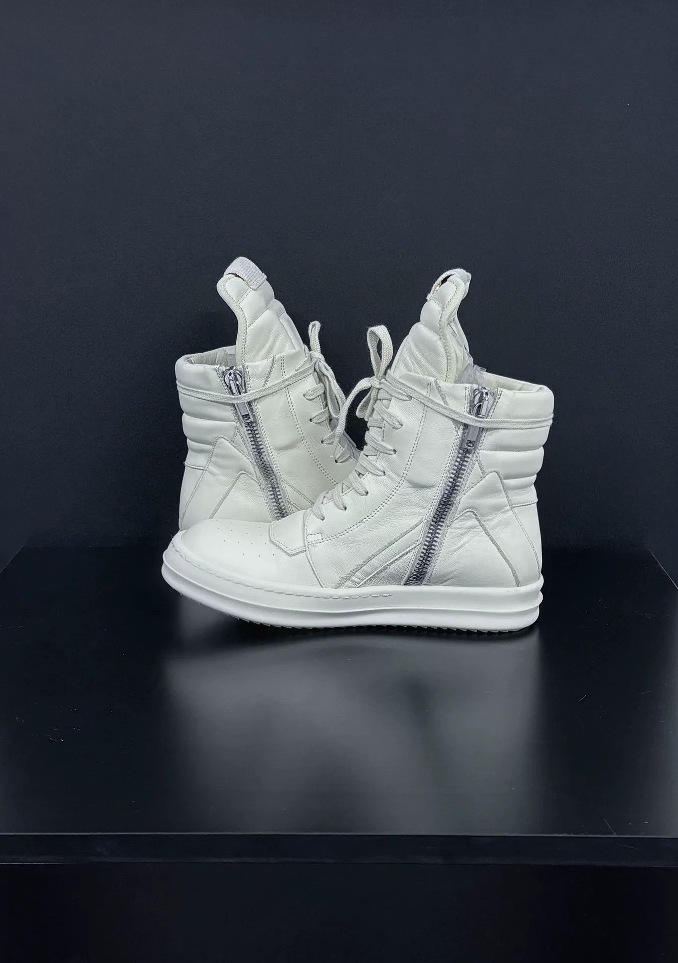 Rick Owens Rick Owens White Hitop Sneakers us_6-5 Women Size US 6.5 / IT 36.5 - 5 Thumbnail