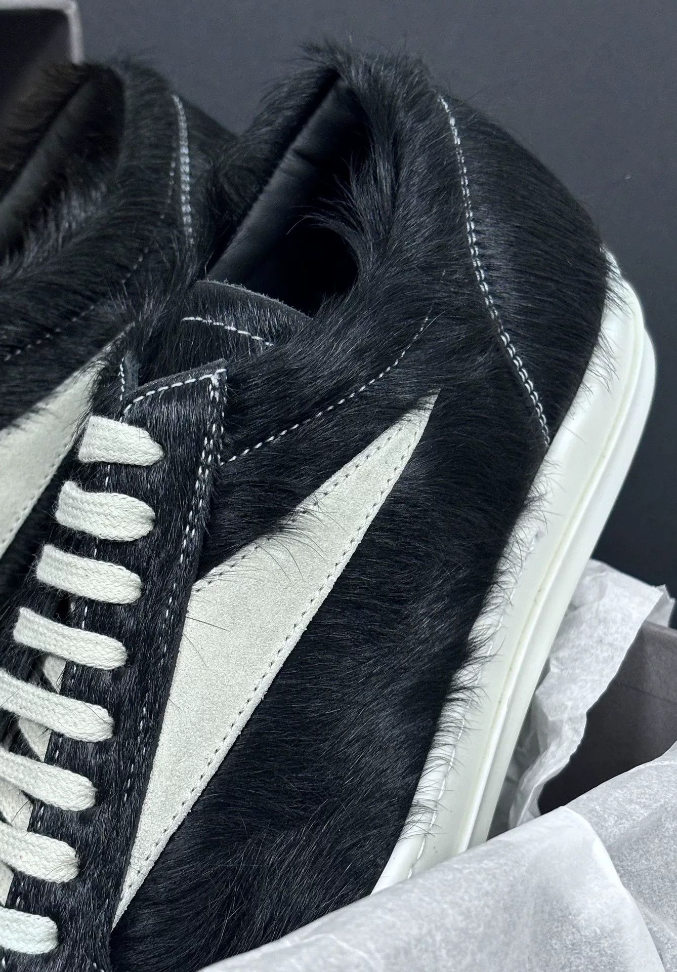 Rick Owens Rick Owens Black Lowtop Sneakers 10 Men Size US 10 / EU 43 - 5 Thumbnail