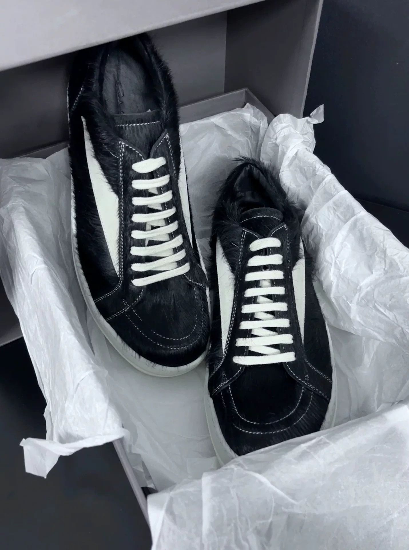 Rick Owens Rick Owens Black Lowtop Sneakers 10 Men Size US 10 / EU 43 - 3 Thumbnail