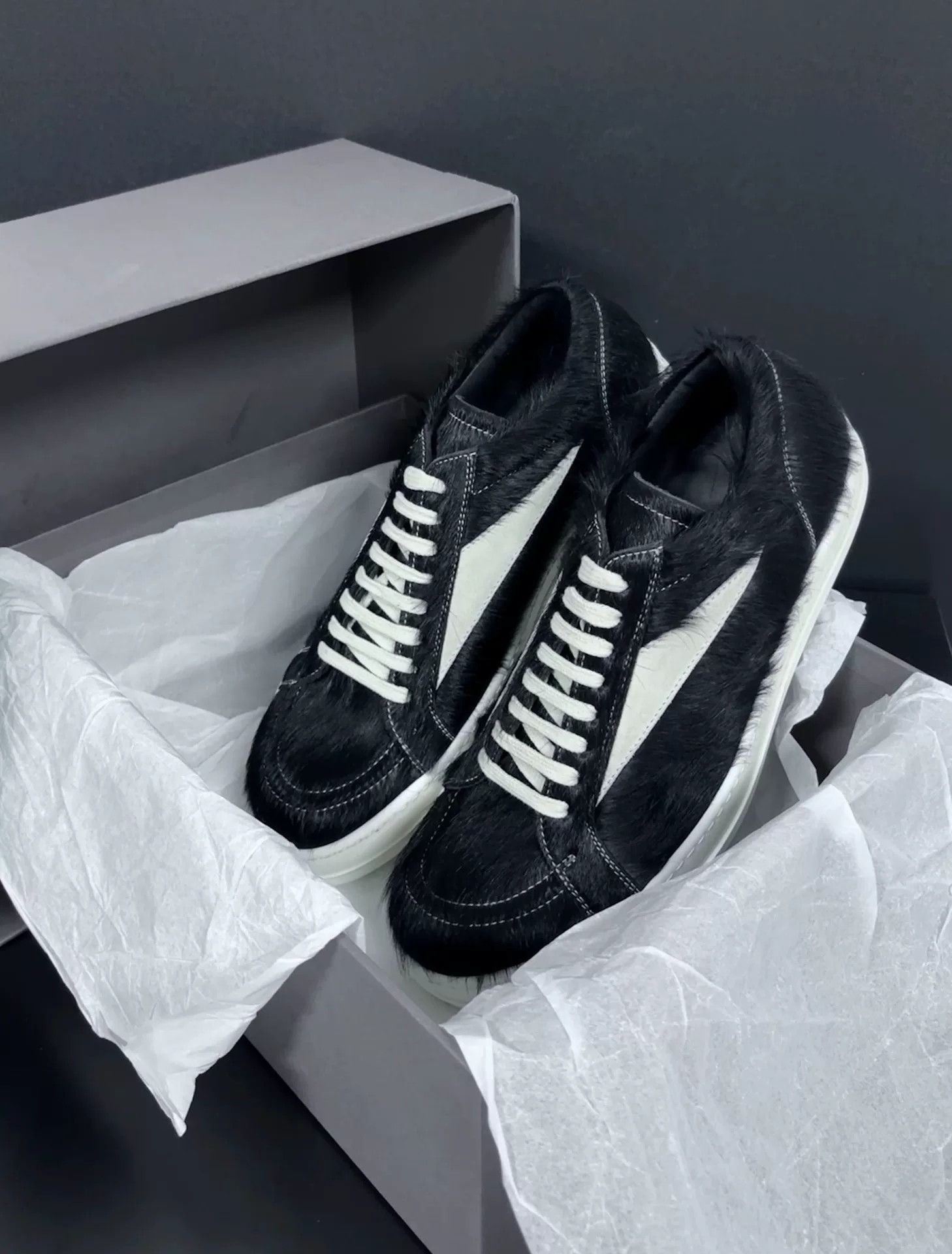 Rick Owens Rick Owens Black Lowtop Sneakers 10 Men Size US 10 / EU 43 - 4 Thumbnail
