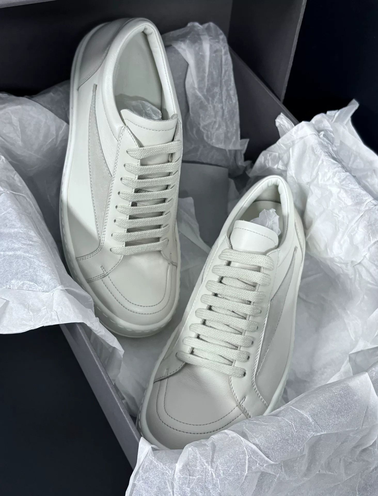 Rick Owens Rick Owens White Lowtop Sneakers 7.5 Men Size US 7.5 / EU 40-41 - 5 Thumbnail