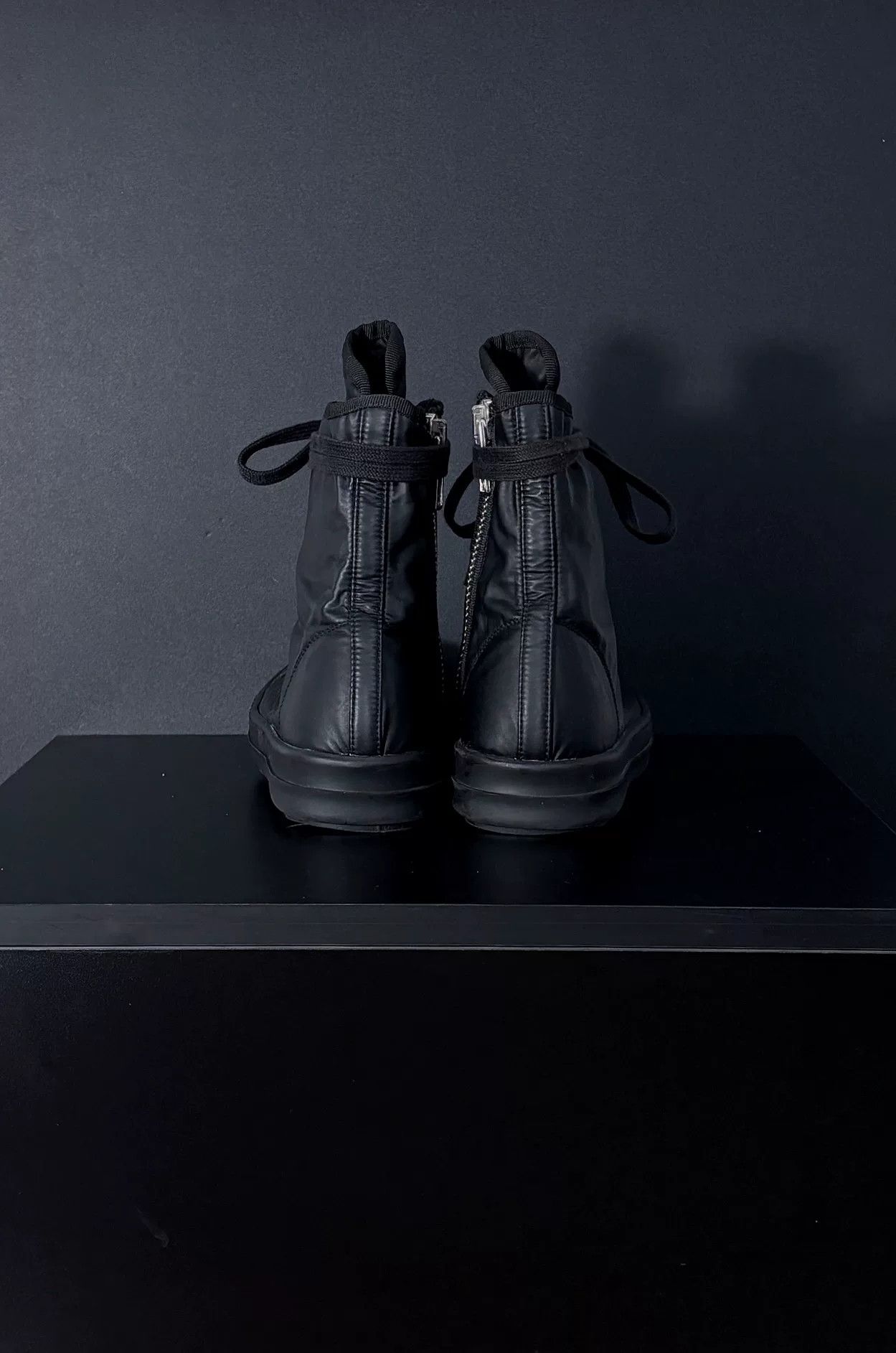 Rick Owens Rick Owens Black Hitop Sneakers us_6-5 Women Size US 6.5 / IT 36.5 - 7 Thumbnail