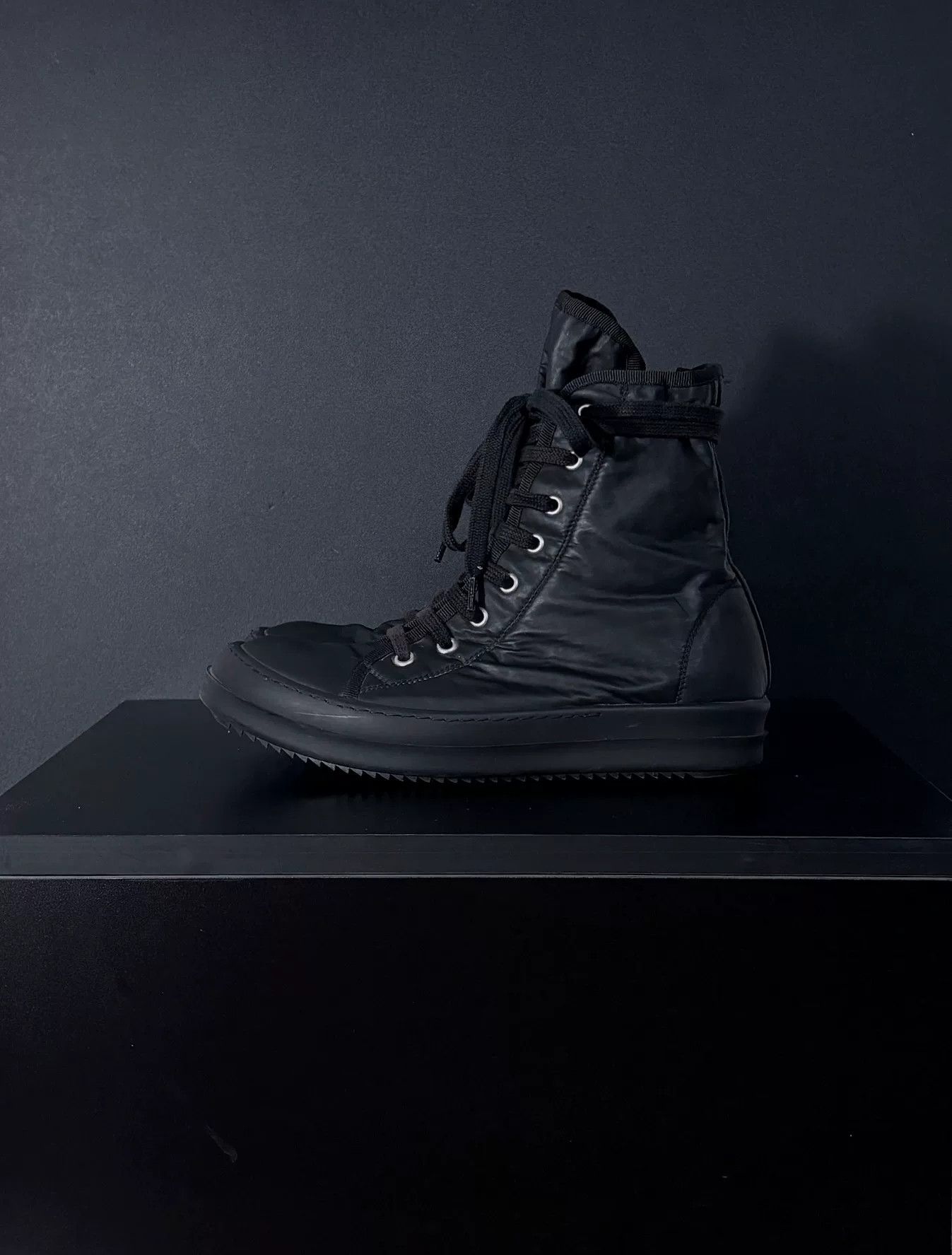 Rick Owens Rick Owens Black Hitop Sneakers us_6-5 Women Size US 6.5 / IT 36.5 - 4 Thumbnail