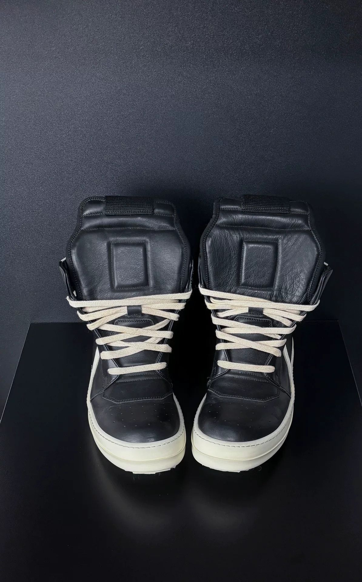 Rick Owens Rick Owens Leather Hitop Sneakers us_6 Women Size US 6 / IT 36 - 2 Thumbnail