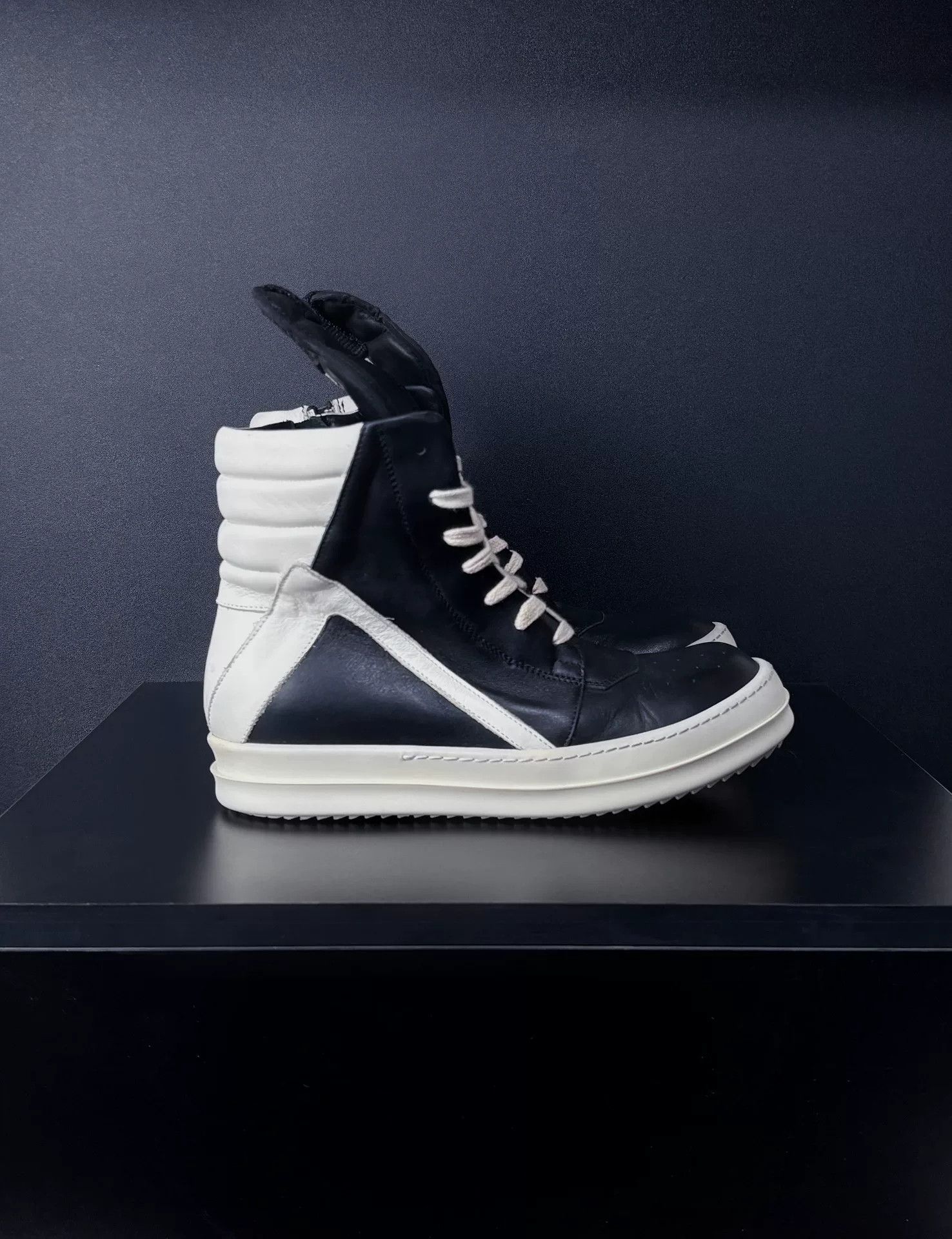 Rick Owens Rick Owens Leather Hitop Sneakers us_6 Women Size US 6 / IT 36 - 3 Thumbnail
