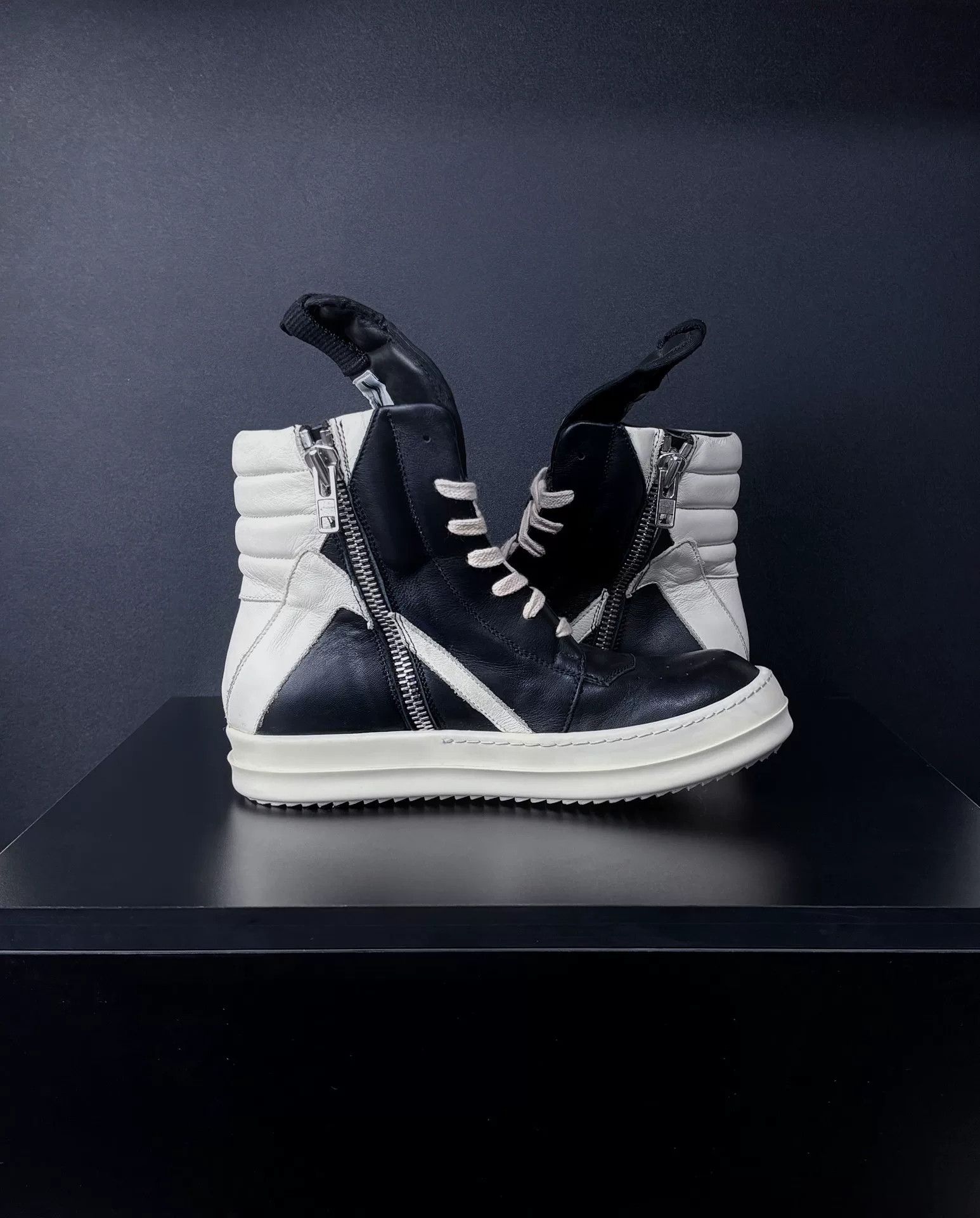 Rick Owens Rick Owens Leather Hitop Sneakers us_6 Women Size US 6 / IT 36 - 5 Thumbnail