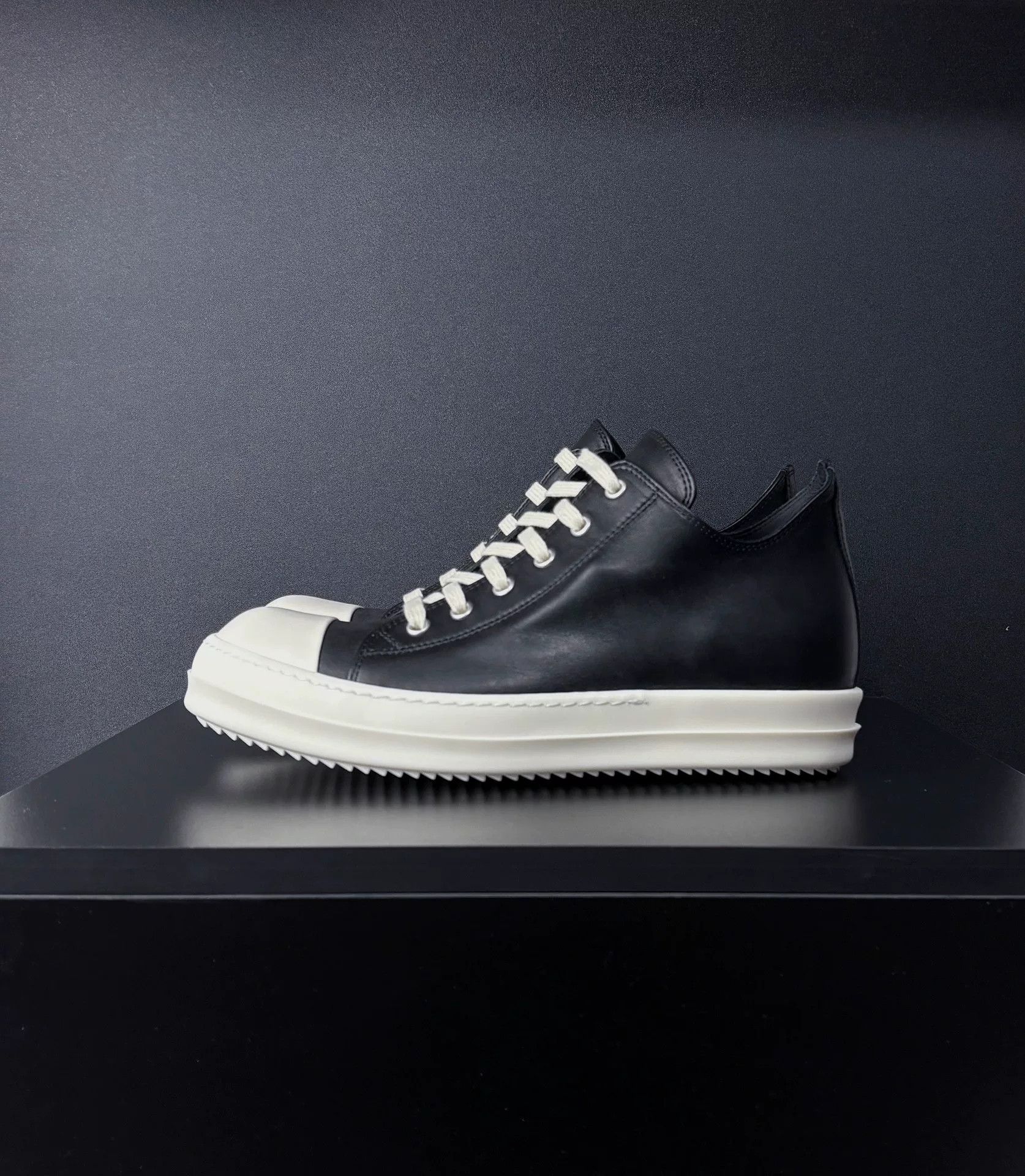 Rick Owens Rick Owens Leather Lowtop Sneakers 7.5 Men Size US 7.5 / EU 40-41 - 5 Thumbnail