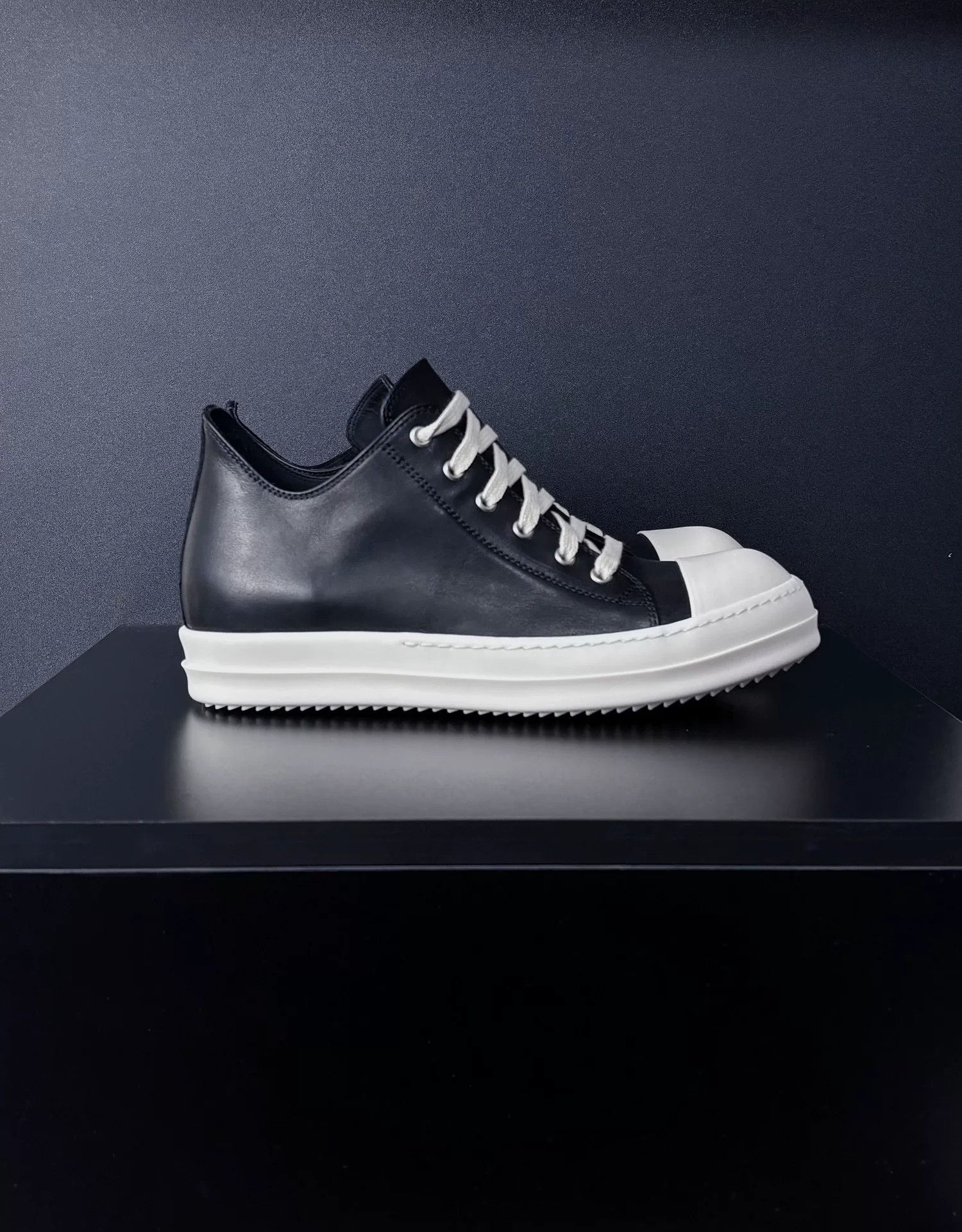 Rick Owens Rick Owens Leather Lowtop Sneakers 7.5 Men Size US 7.5 / EU 40-41 - 4 Thumbnail