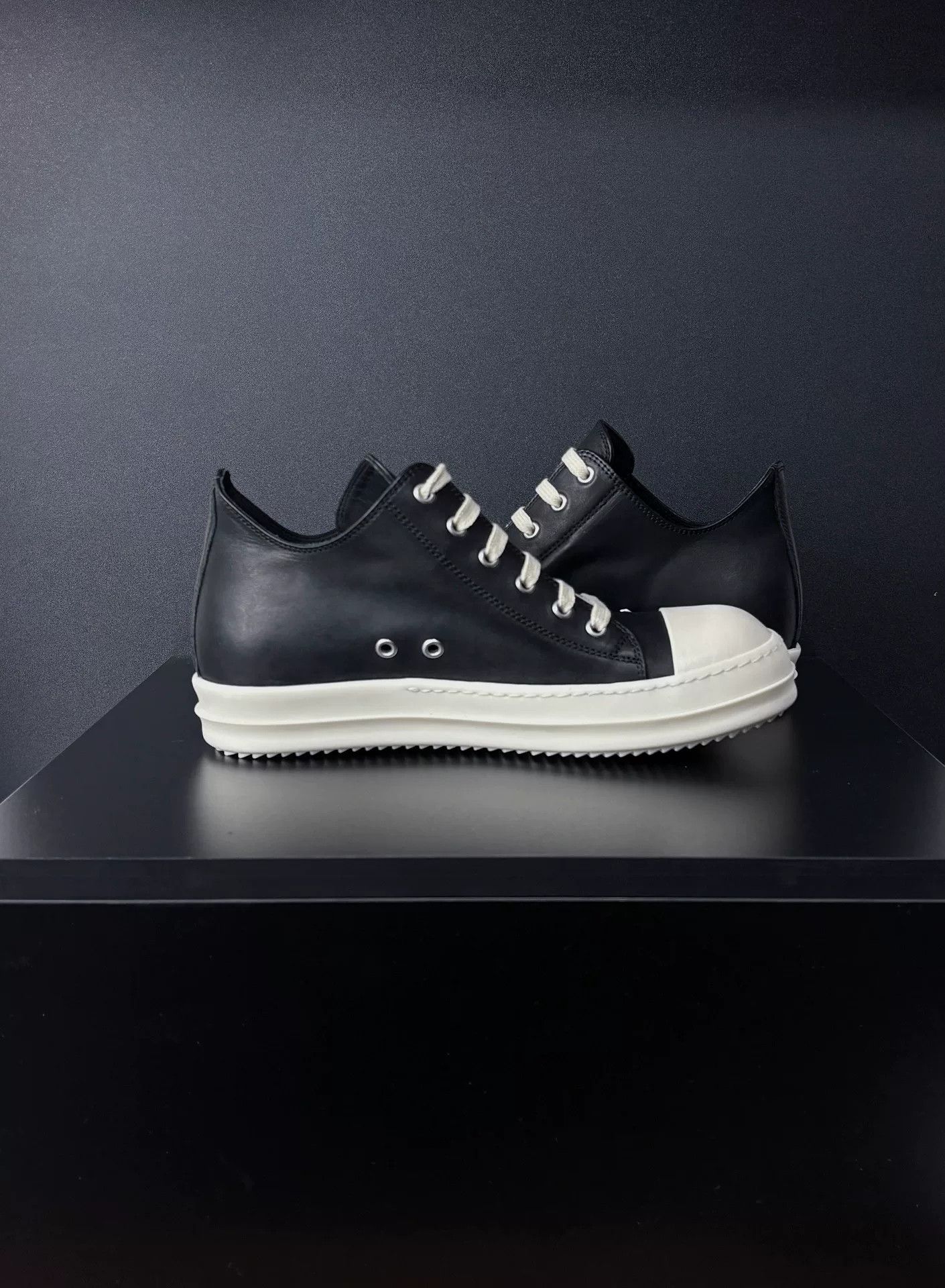 Rick Owens Rick Owens Leather Lowtop Sneakers 7.5 Men Size US 7.5 / EU 40-41 - 7 Thumbnail
