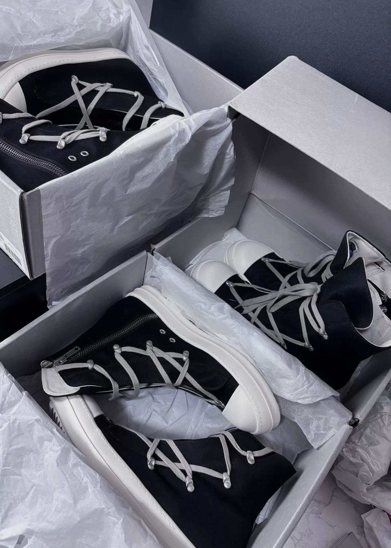 Rick Owens Rick Owens Hitop Sneakers 8.5 Men Size US 8.5 / EU 41-42 - 3 Thumbnail
