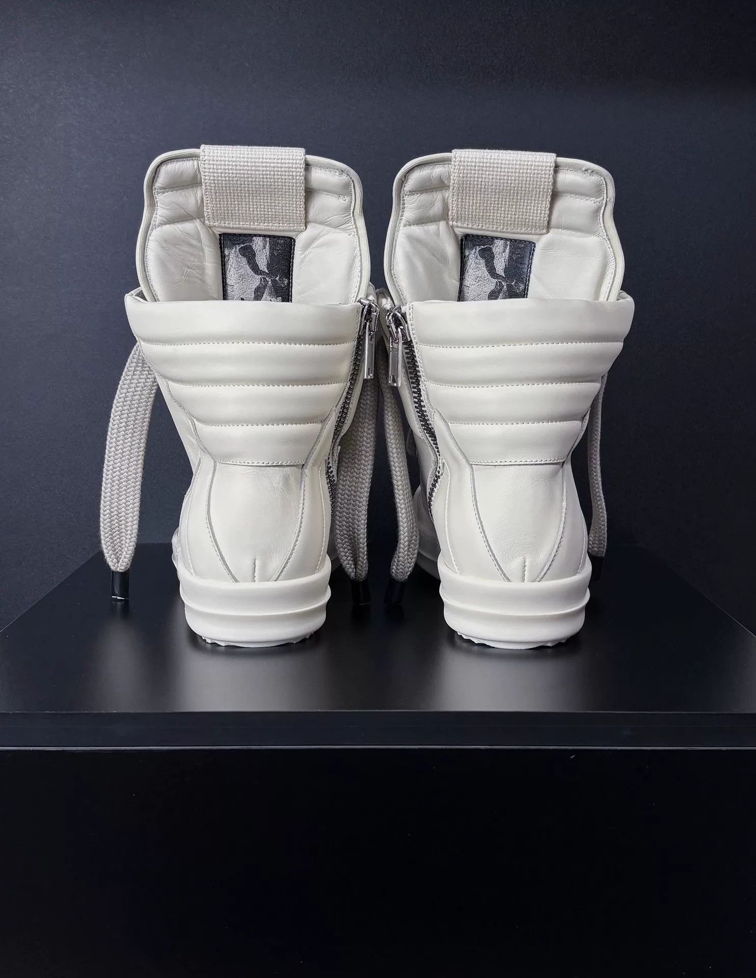 Rick Owens Rick Owens White Hitop Sneakers 8.5 Men Size US 8.5 / EU 41-42 - 8 Thumbnail