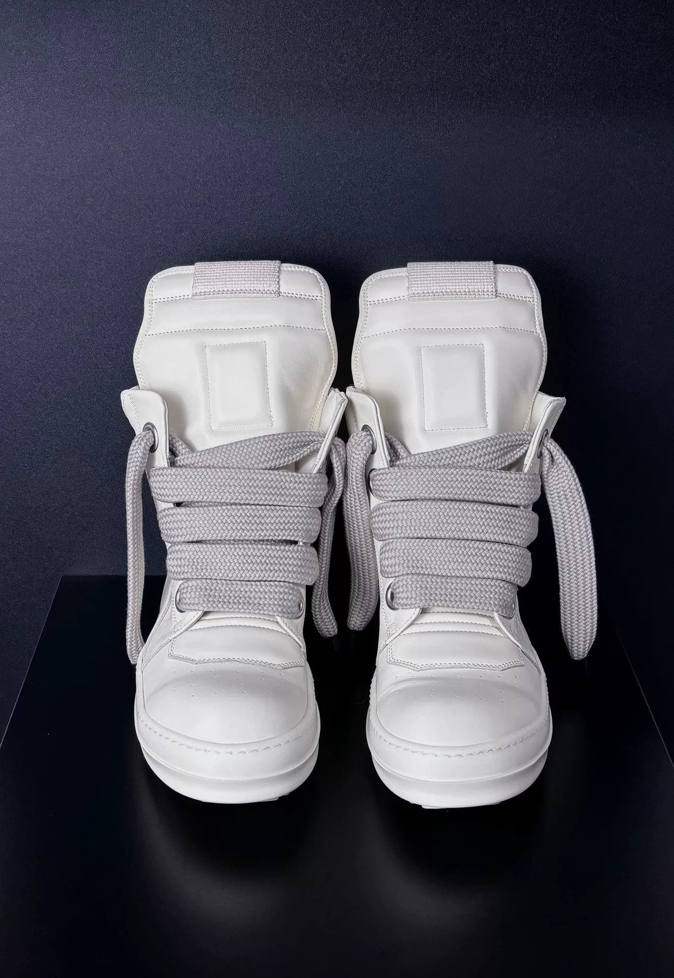 Rick Owens Rick Owens White Hitop Sneakers 8.5 Men Size US 8.5 / EU 41-42 - 3 Thumbnail