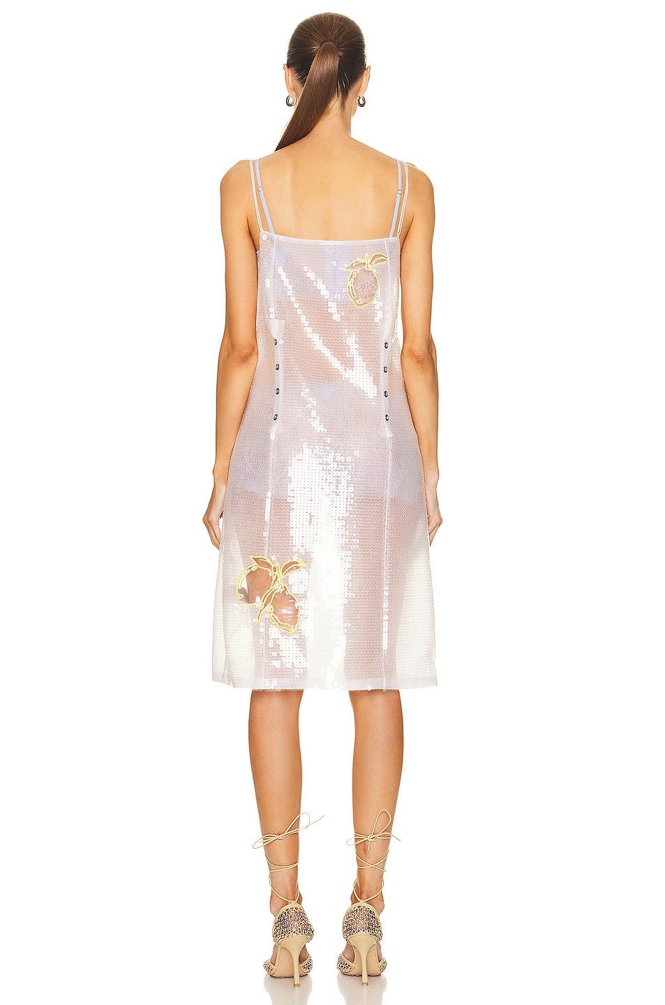 Bottega Veneta sheer jersey and sequins dress Size S / US 4 / IT 40 - 3 Thumbnail