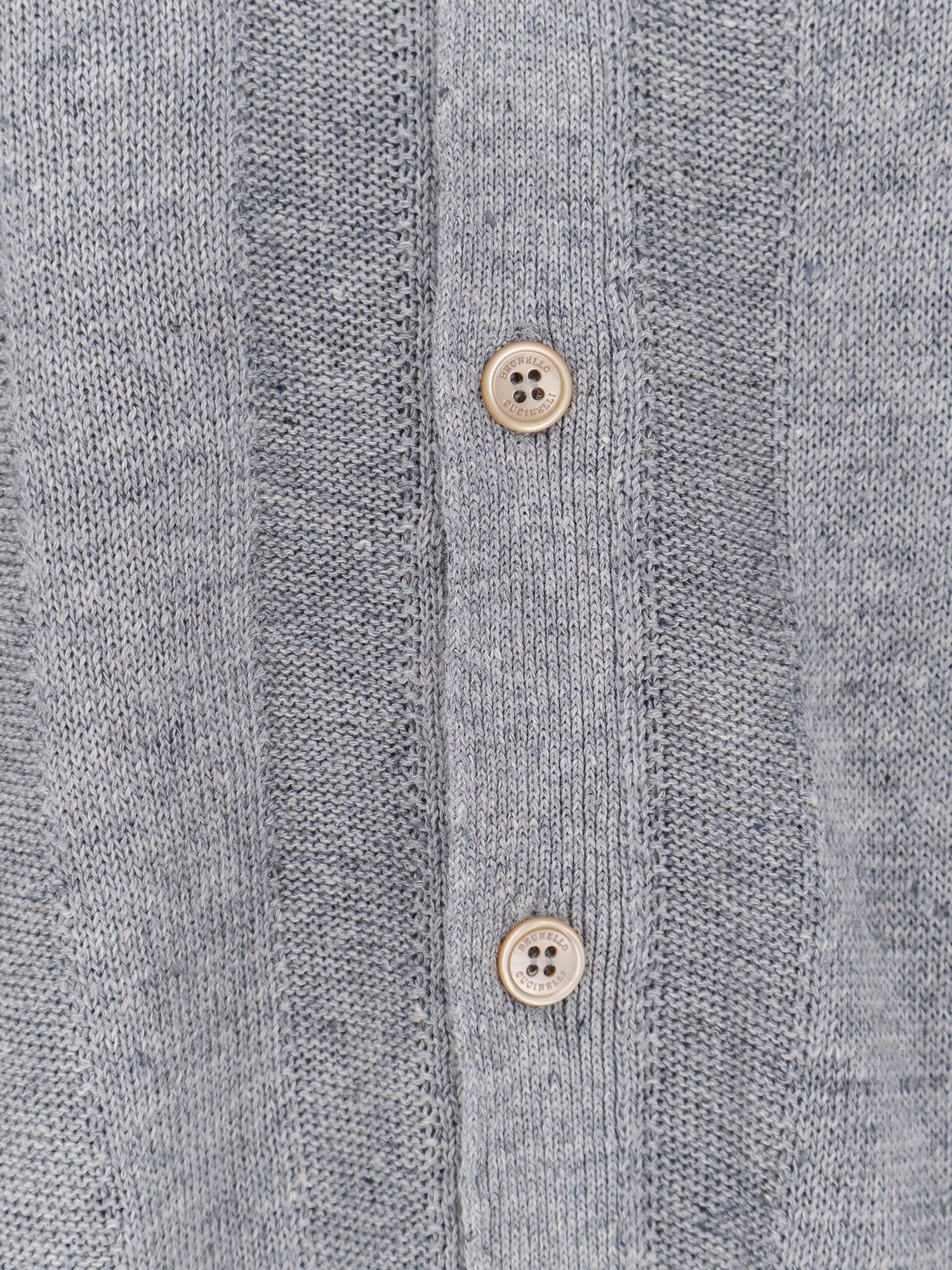 Brunello Cucinelli Brunello Cucinelli Linen and cotton blend cardigan Tag Size IT 54 Men - USA Tariffs Included Size US L / EU 52-54 / 3 - 3 Thumbnail