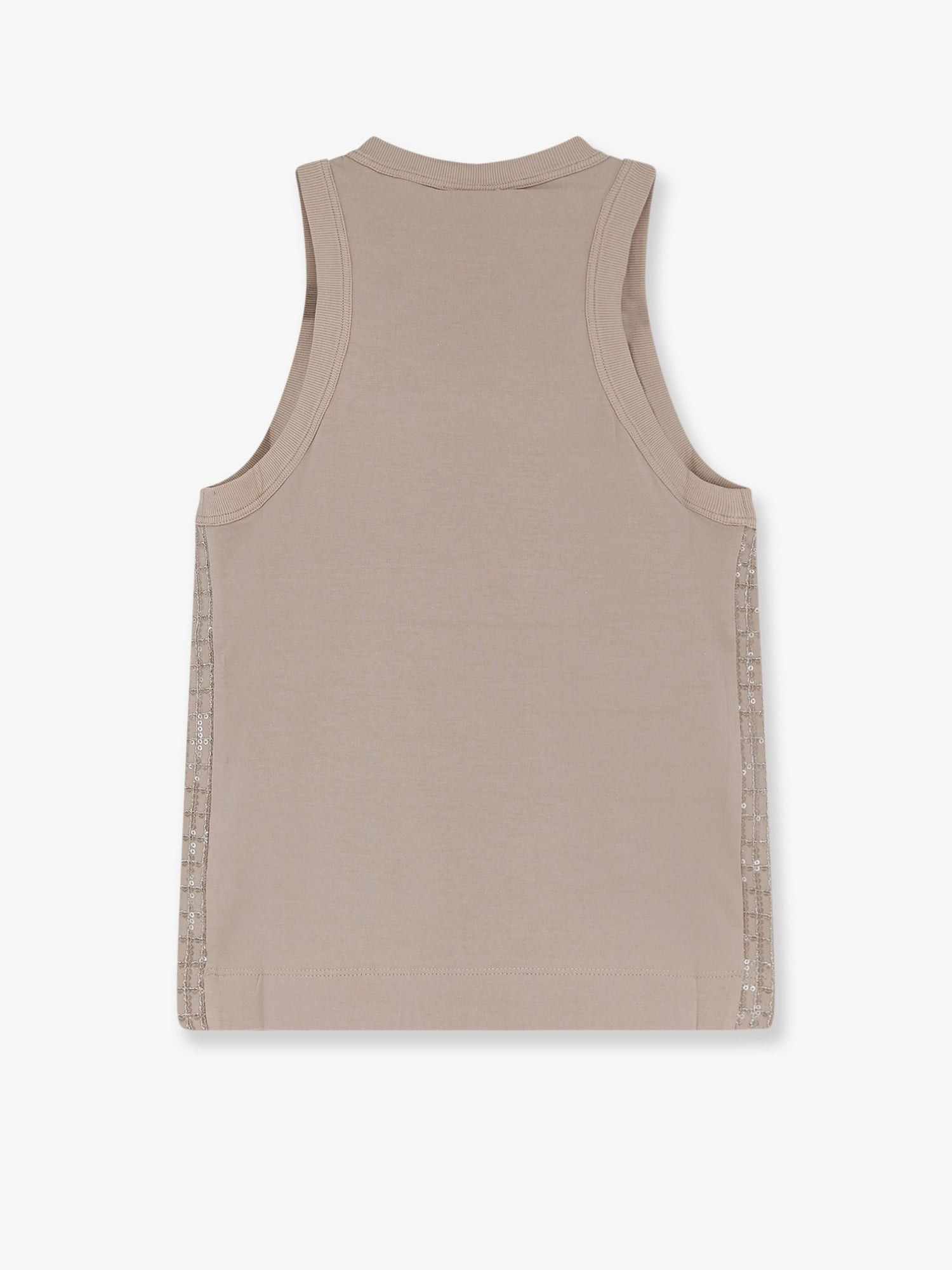 Brunello Cucinelli Brunello Cucinelli Dazzling pattern jersey tank top Tag Size L Women - USA Tariffs Included Size L / US 10 / IT 46 - 2 Thumbnail