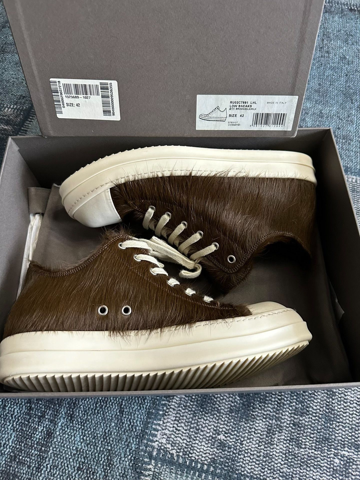 Rick Owens Rick Owens Brown Lowtop Sneakers 42 Men Size US 9 / EU 42 - 5 Thumbnail