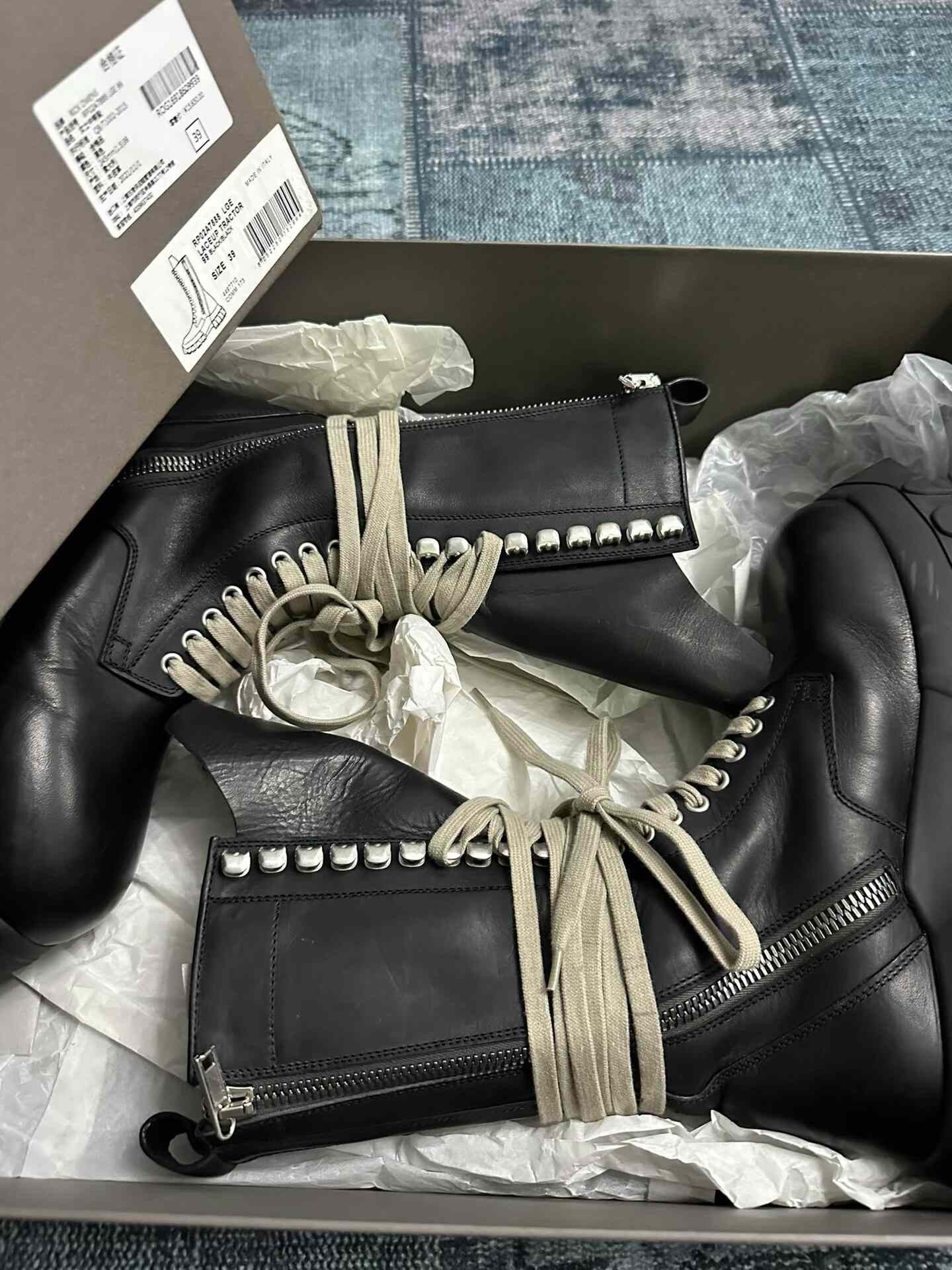 Rick Owens Rick Owens Hitop Sneakers 39 Women Size US 8.5 / IT 38.5 - 8 Thumbnail