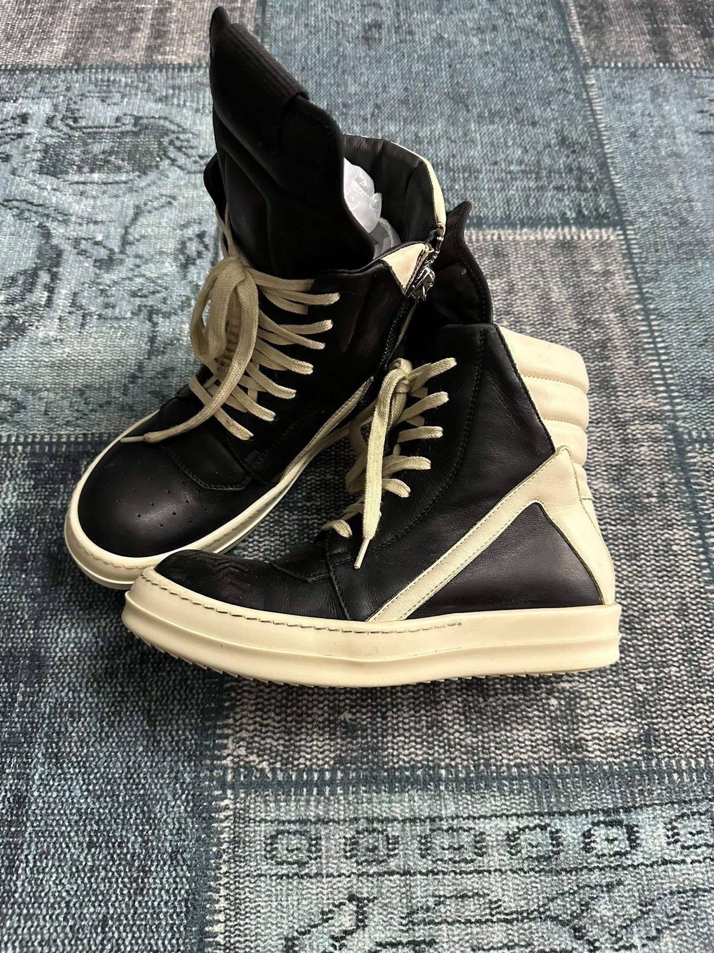 Rick Owens Rick Owens Leather Pink Hitop Sneakers 38 Men Size US 6 / EU 39 - 3 Thumbnail