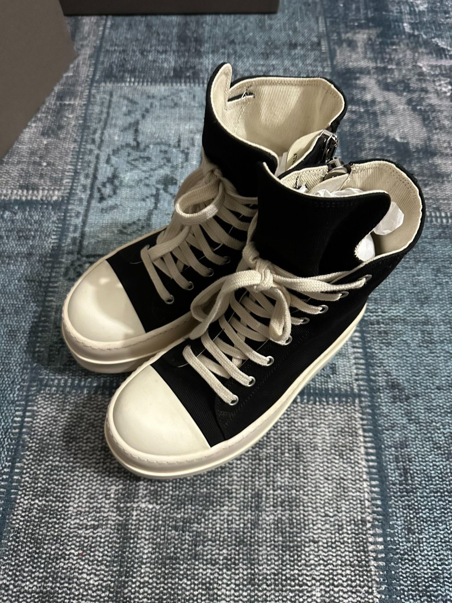 Rick Owens Rick Owens Thermal Thick Hitop Sneakers 36 Women Size US 6 / IT 36 - 3 Thumbnail