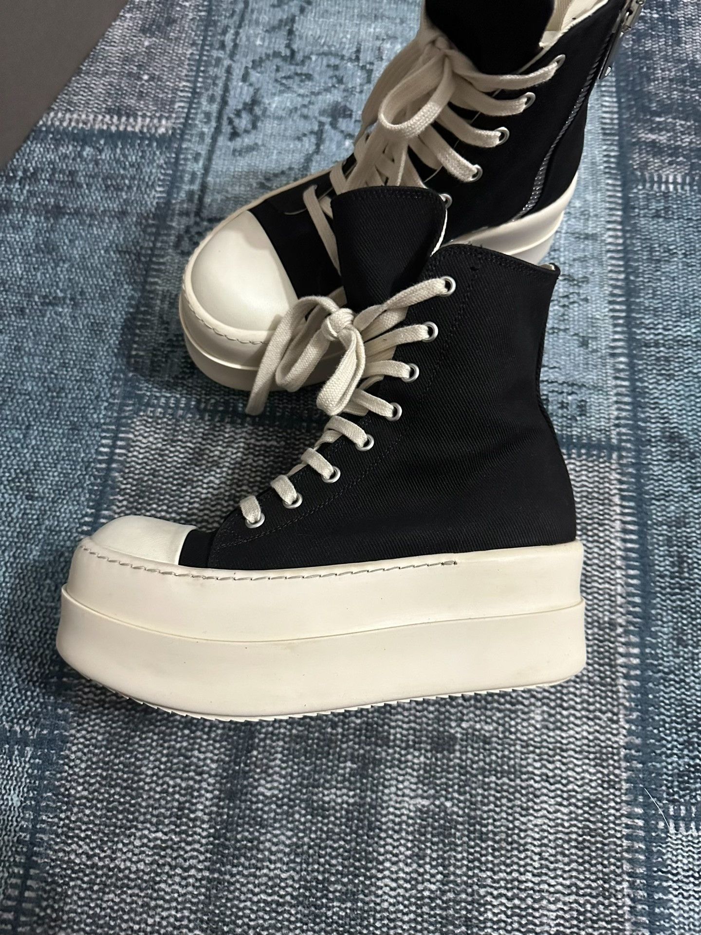 Rick Owens Rick Owens Thermal Thick Hitop Sneakers 36 Women Size US 6 / IT 36 - 4 Thumbnail