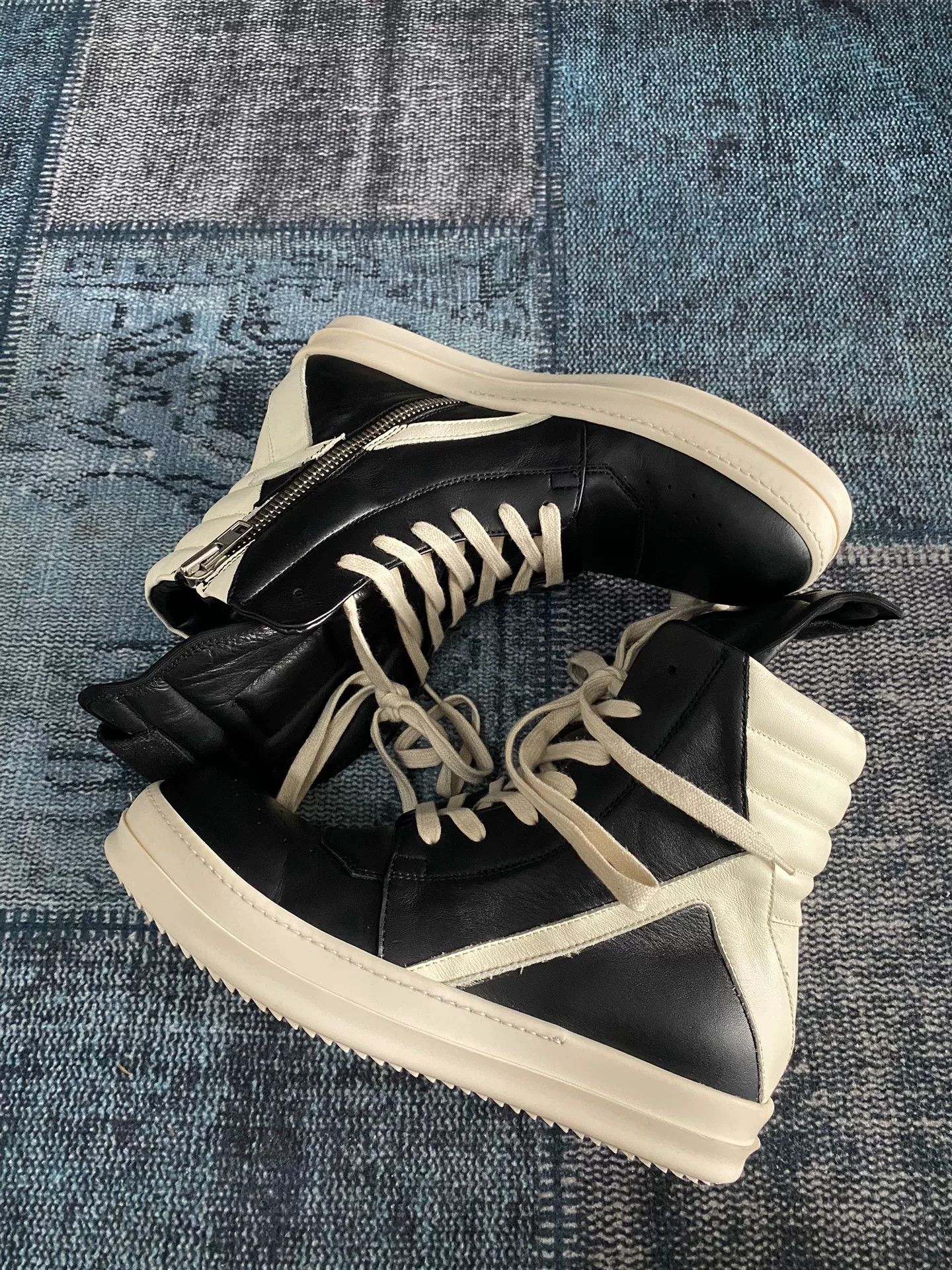 Rick Owens Rick Owens Leather Pink Hitop Sneakers 40 Men Size US 7.5 / EU 40-41 - 4 Thumbnail
