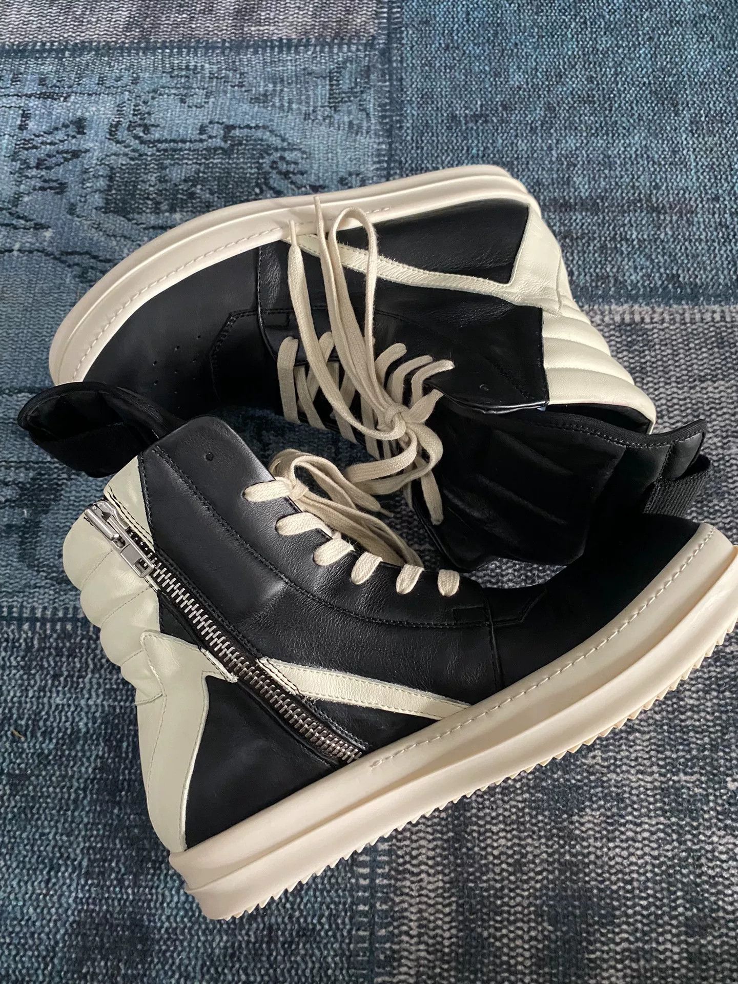 Rick Owens Rick Owens Leather Pink Hitop Sneakers 40 Men Size US 7.5 / EU 40-41 - 3 Thumbnail