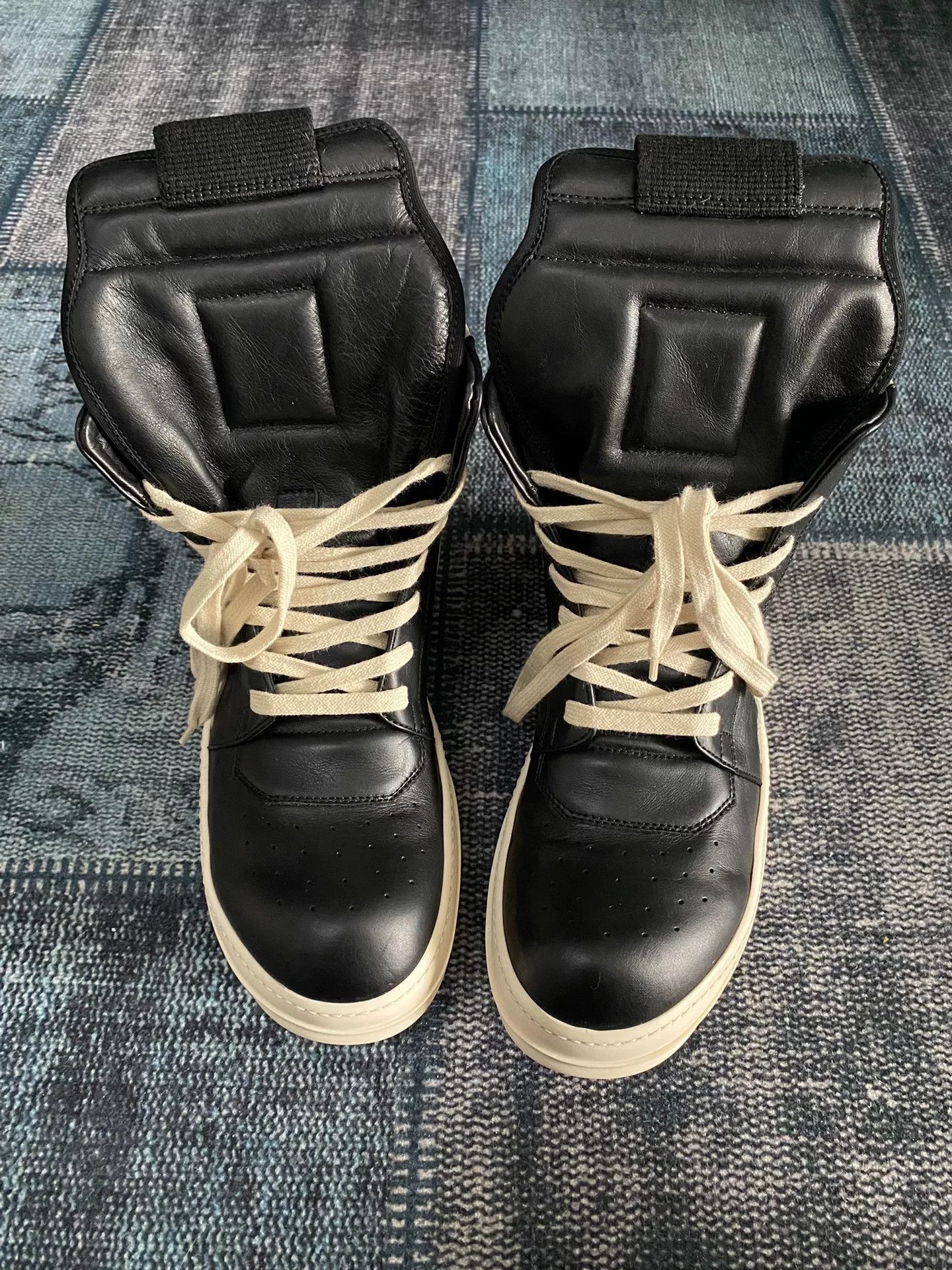 Rick Owens Rick Owens Leather Pink Hitop Sneakers 40 Men Size US 7.5 / EU 40-41 - 2 Thumbnail