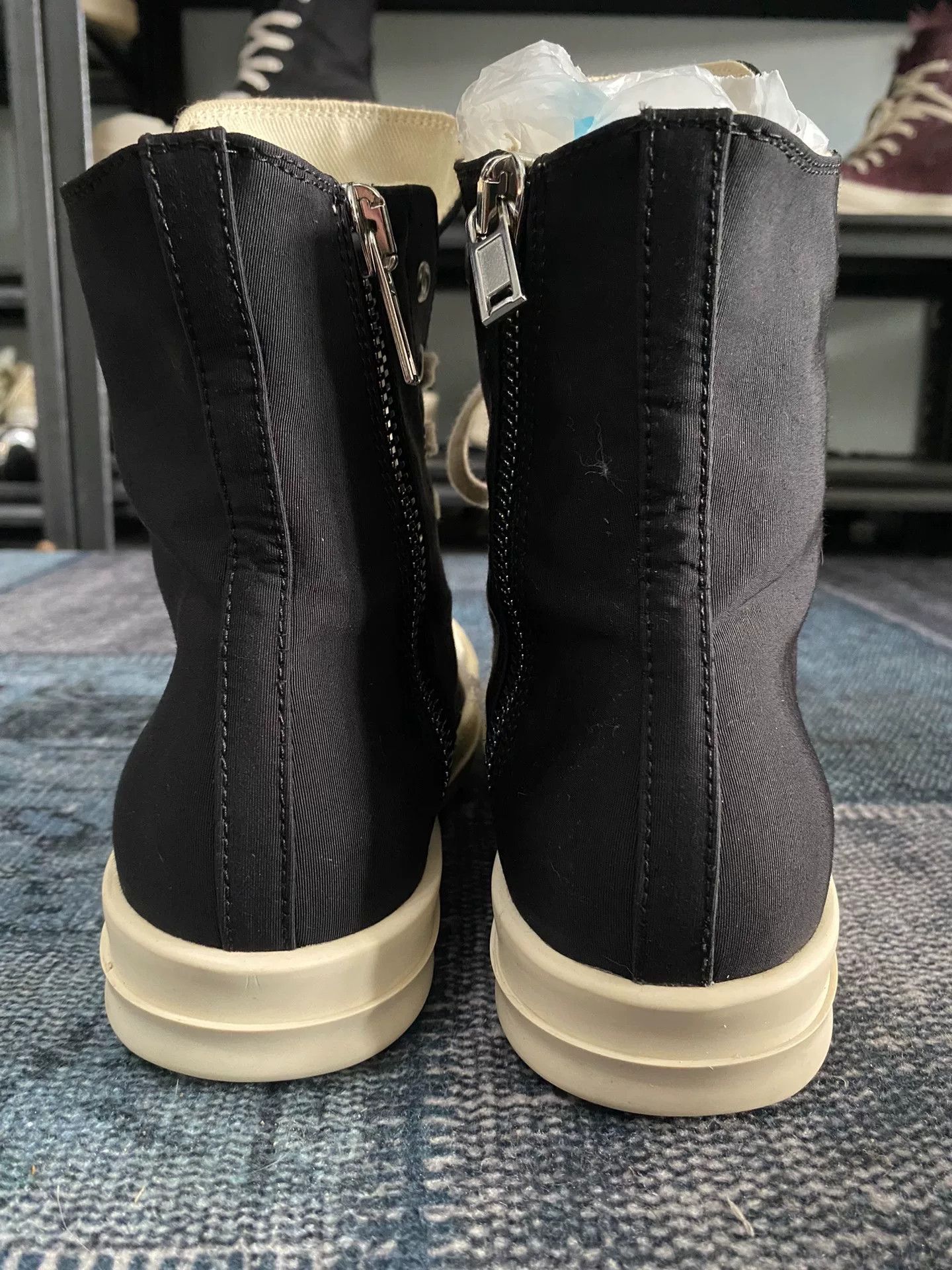 Rick Owens Rick Owens White Hitop Sneakers 37 Women Size US 6.5 / IT 36.5 - 5 Thumbnail