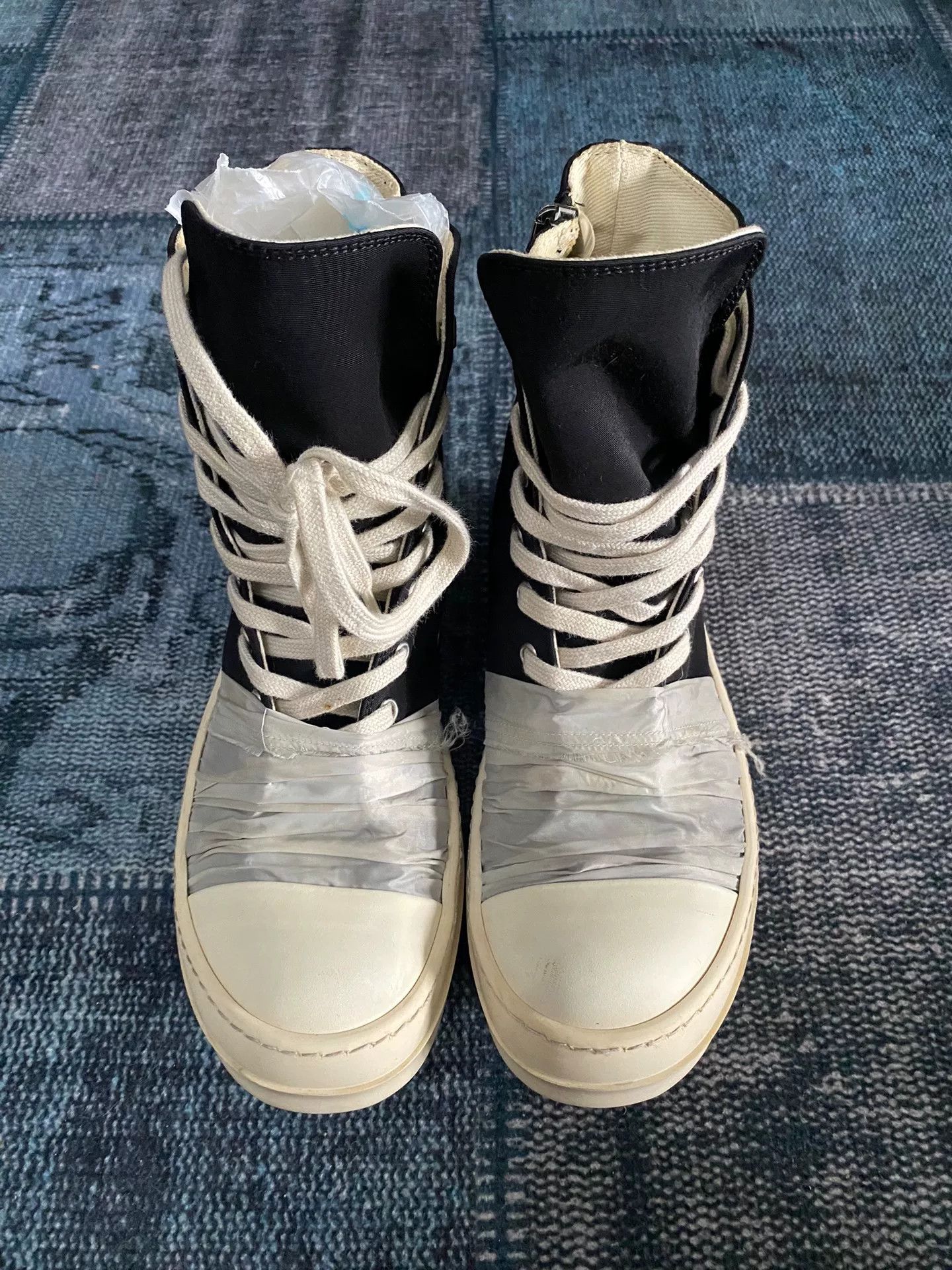 Rick Owens Rick Owens White Hitop Sneakers 37 Women Size US 6.5 / IT 36.5 - 2 Thumbnail
