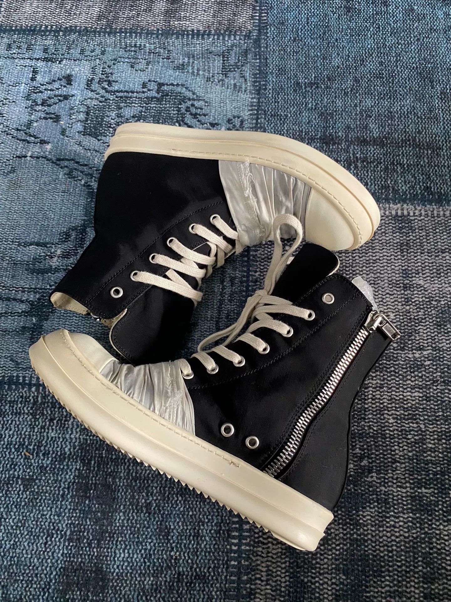 Rick Owens Rick Owens White Hitop Sneakers 37 Women Size US 6.5 / IT 36.5 - 4 Thumbnail