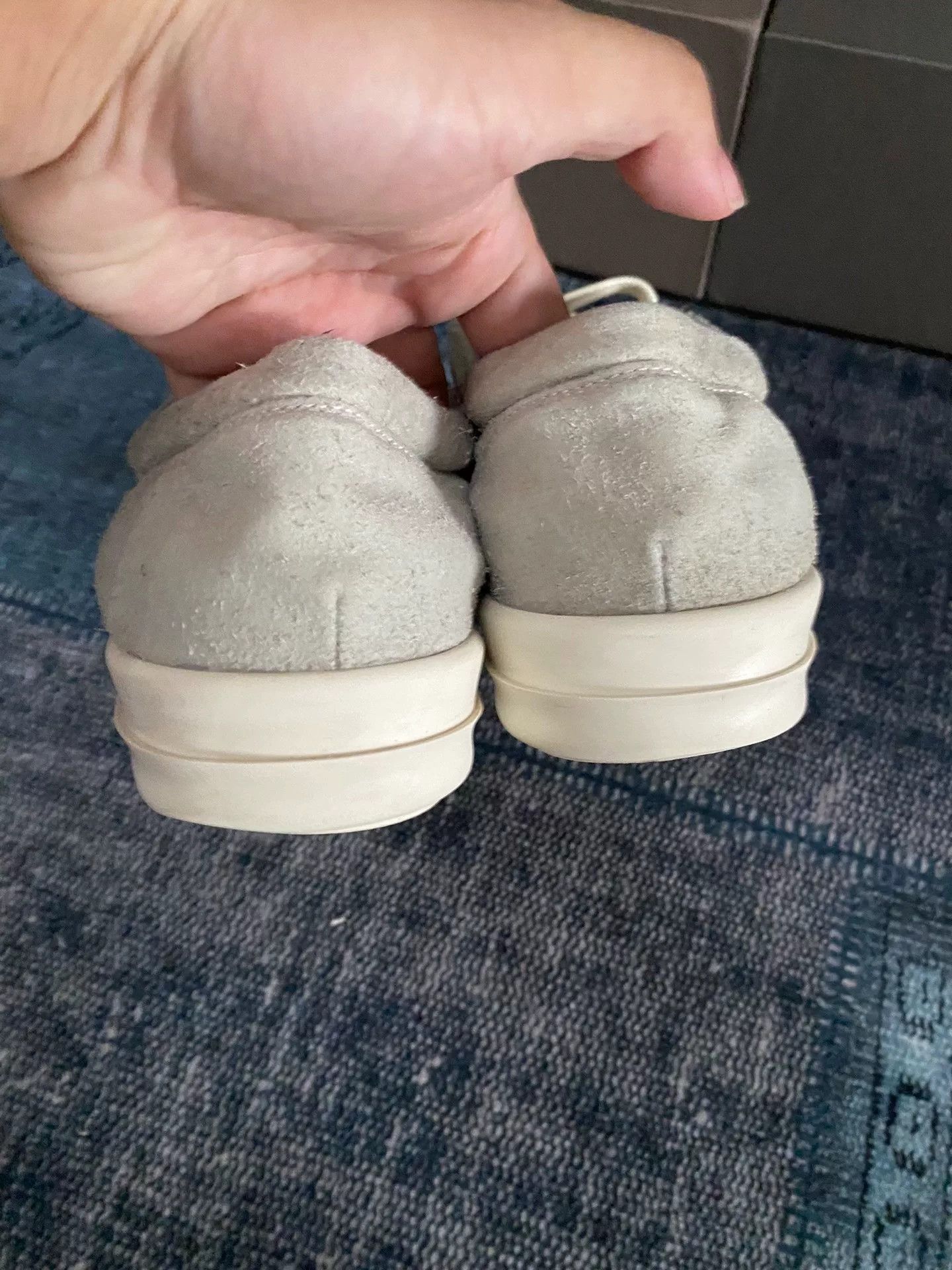 Rick Owens Rick Owens Suede Blue Lowtop Sneakers 43 Men Size US 10 / EU 43 - 5 Thumbnail