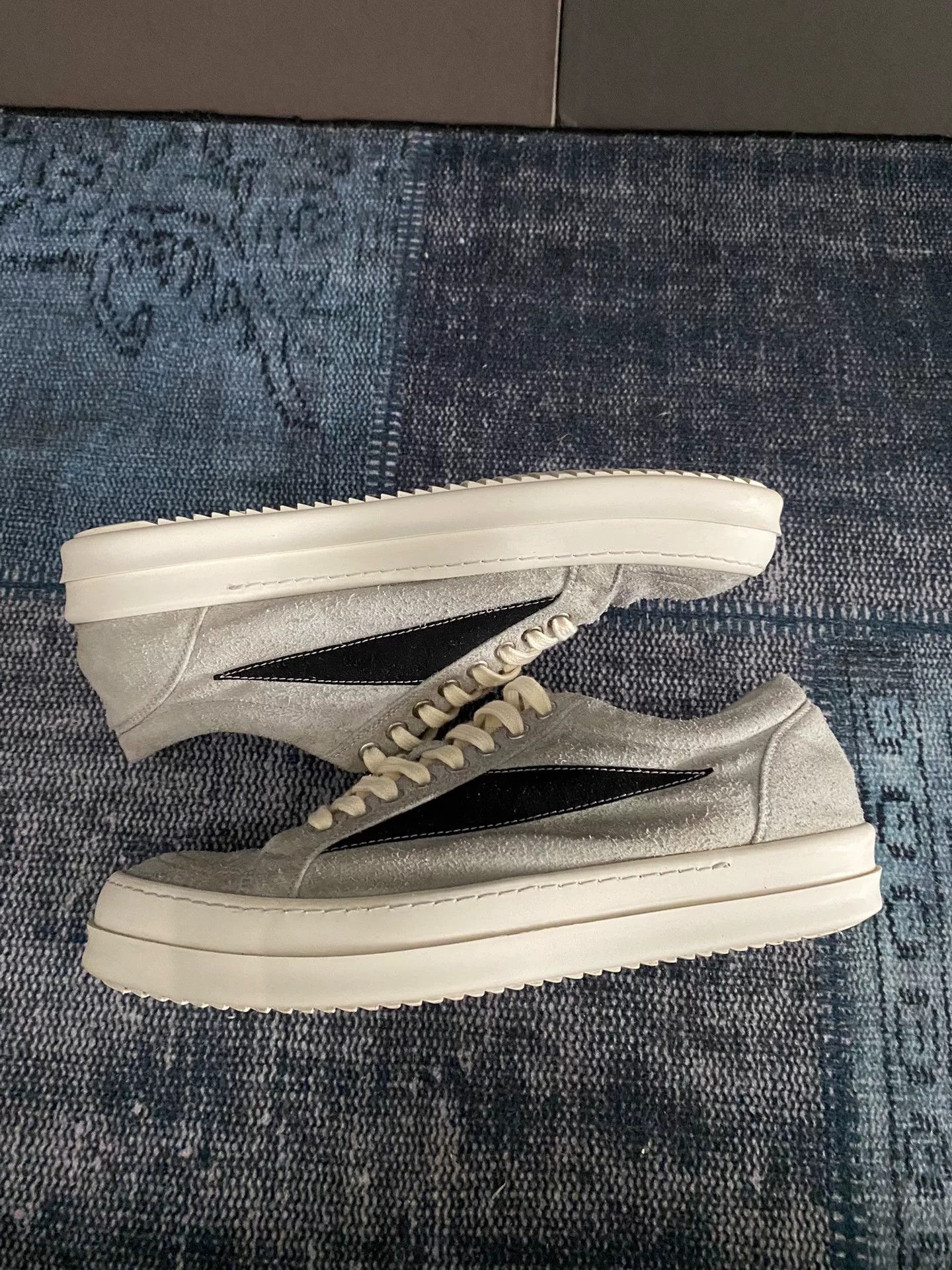 Rick Owens Rick Owens Suede Blue Lowtop Sneakers 43 Men Size US 10 / EU 43 - 4 Thumbnail