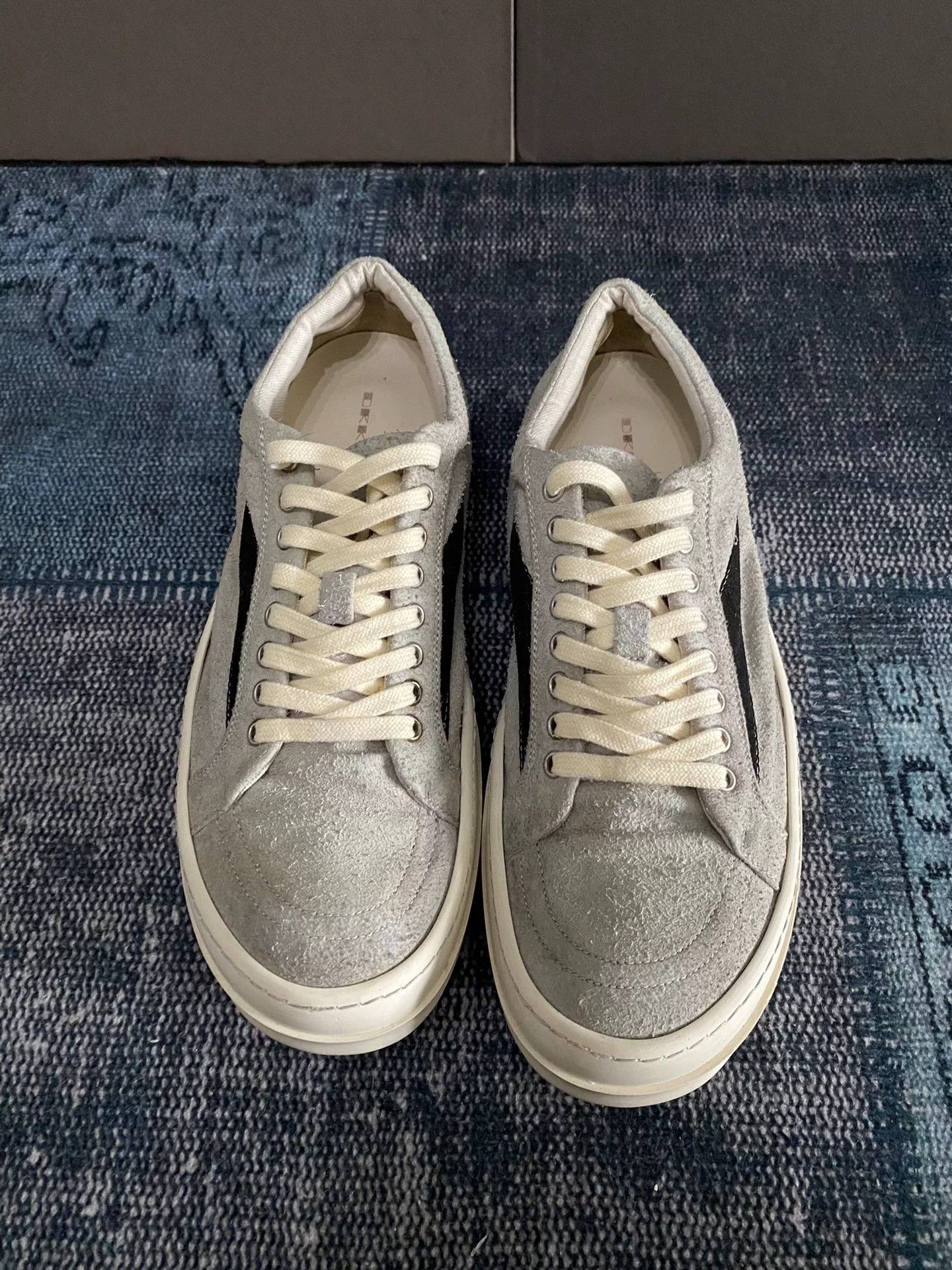 Rick Owens Rick Owens Suede Blue Lowtop Sneakers 43 Men Size US 10 / EU 43 - 2 Thumbnail