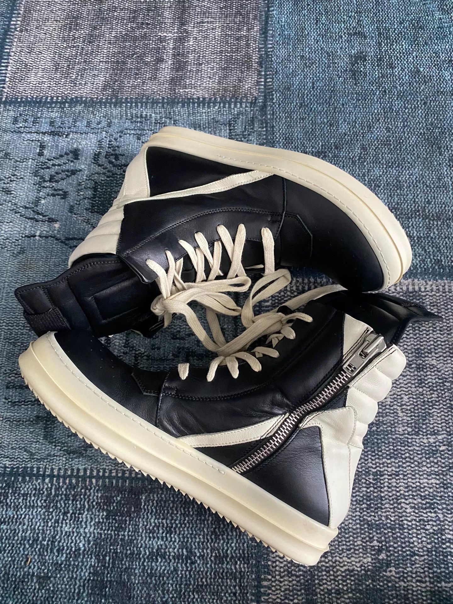 Rick Owens Rick Owens Leather Pink Hitop Sneakers 40 Men Size US 7.5 / EU 40-41 - 4 Thumbnail