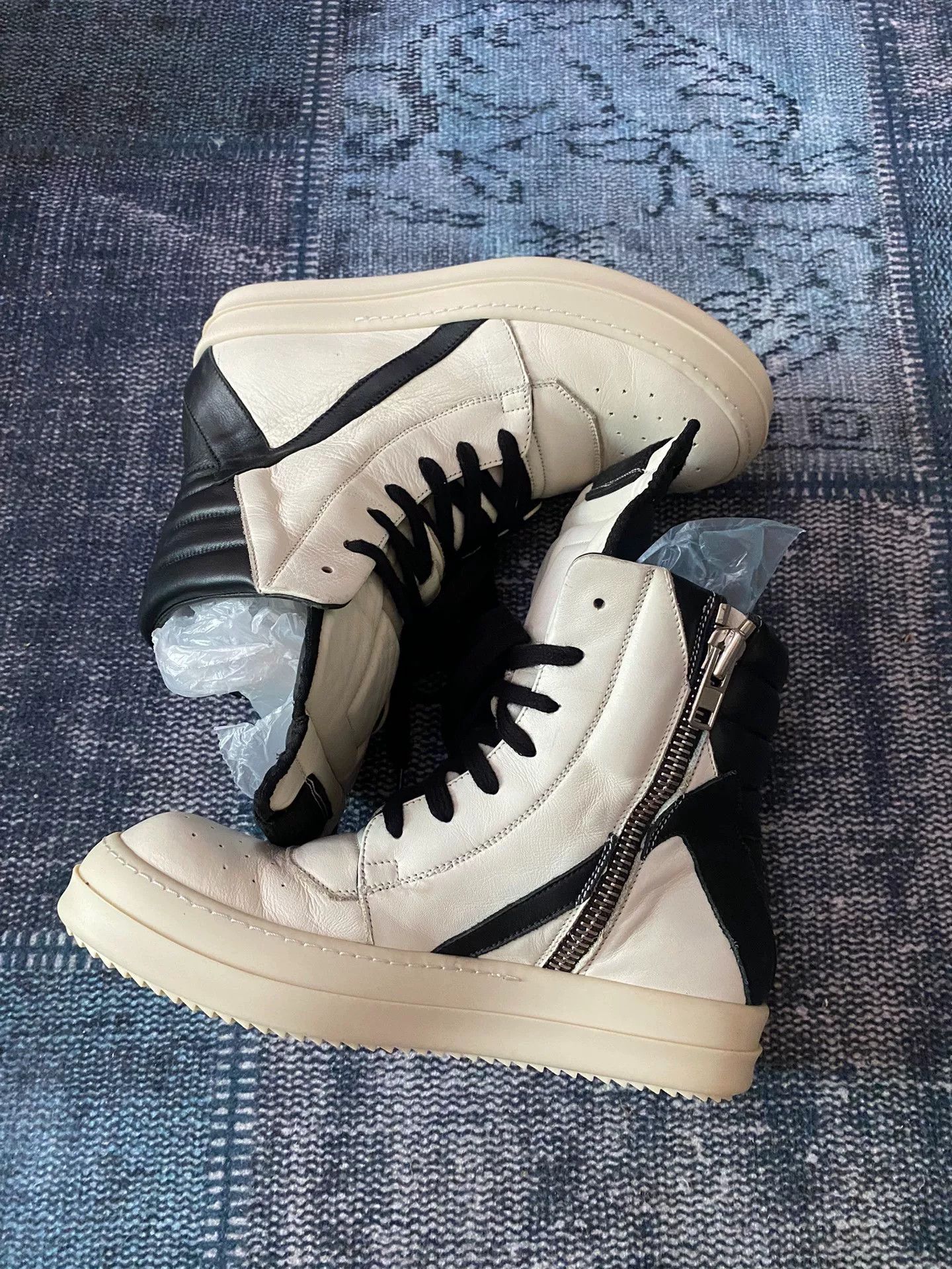 Rick Owens Rick Owens Leather Multi Hitop Sneakers 36 Women Size US 6 / IT 36 - 4 Thumbnail